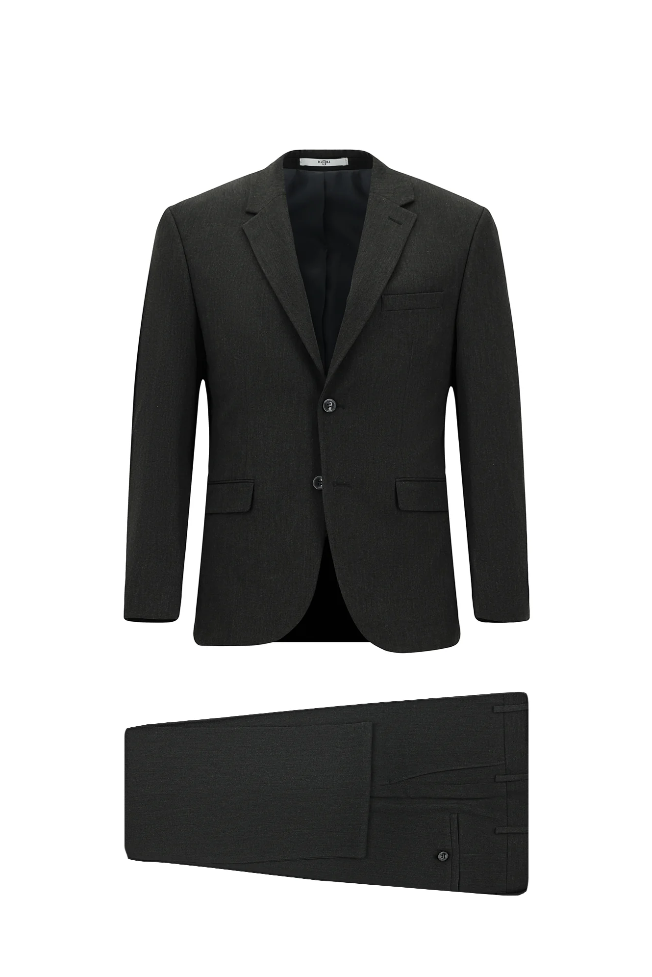Koyu Antrasit 7 Drop Slim Fit Dar Kesim Mevsimlik Likralı Esnek Takım Elbise - Image 4