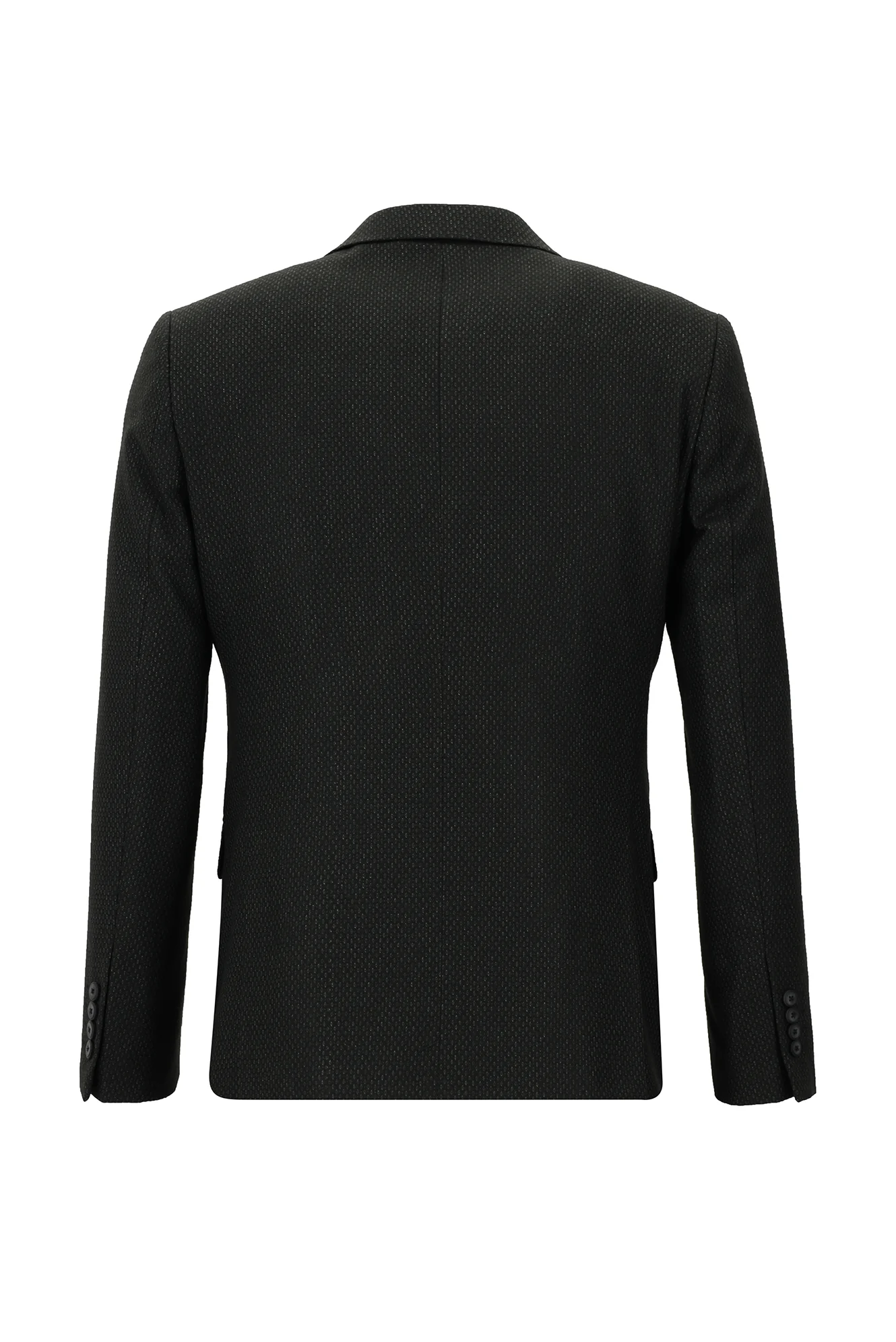 Koyu Antrasit 7 Drop Slim Fit Dar Kesim Kombinli Yelekli Takım Elbise - Image 3