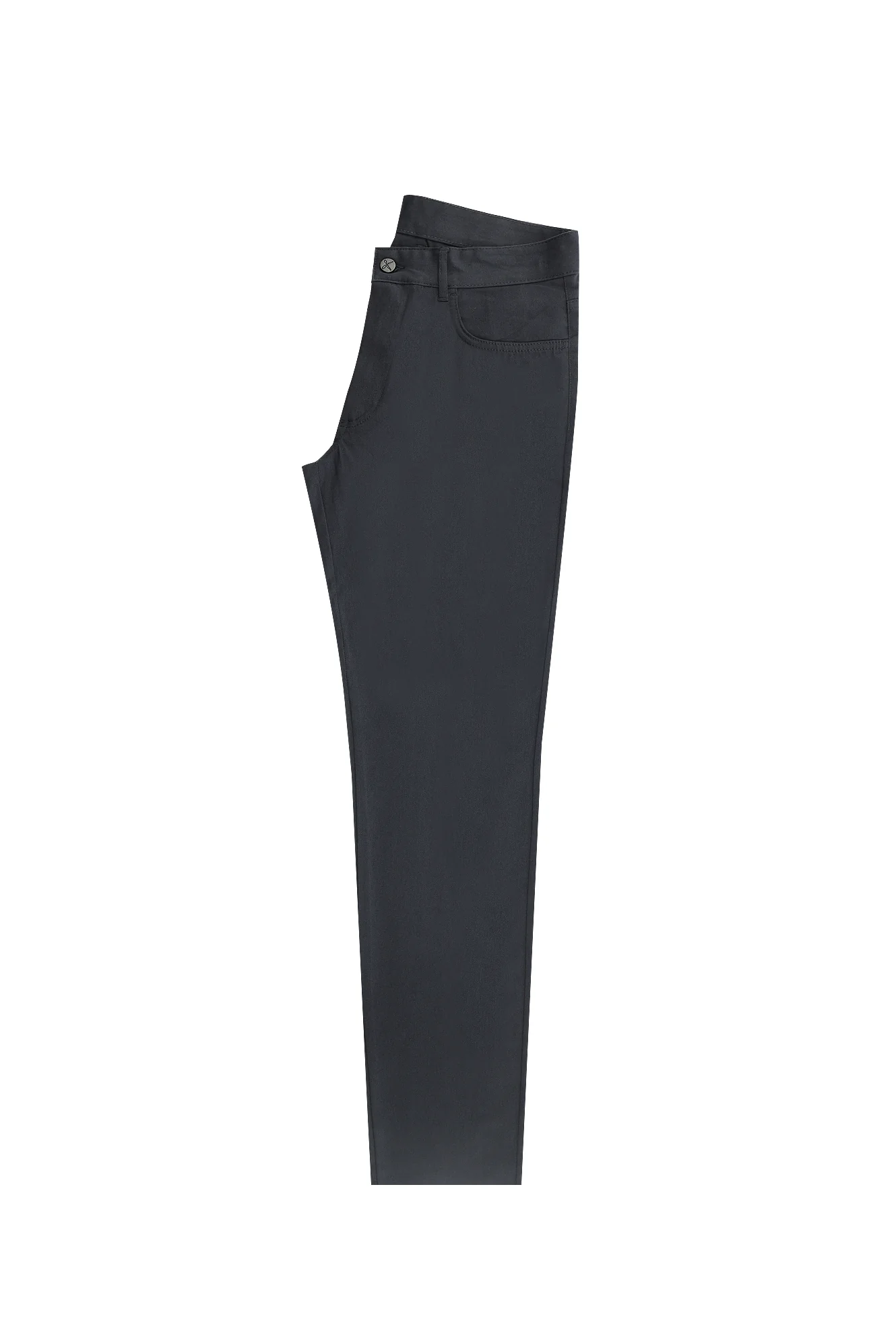 Koyu Antrasit Slim Fit Dar Kesim Likralı Kanvas / Chino Pantolon