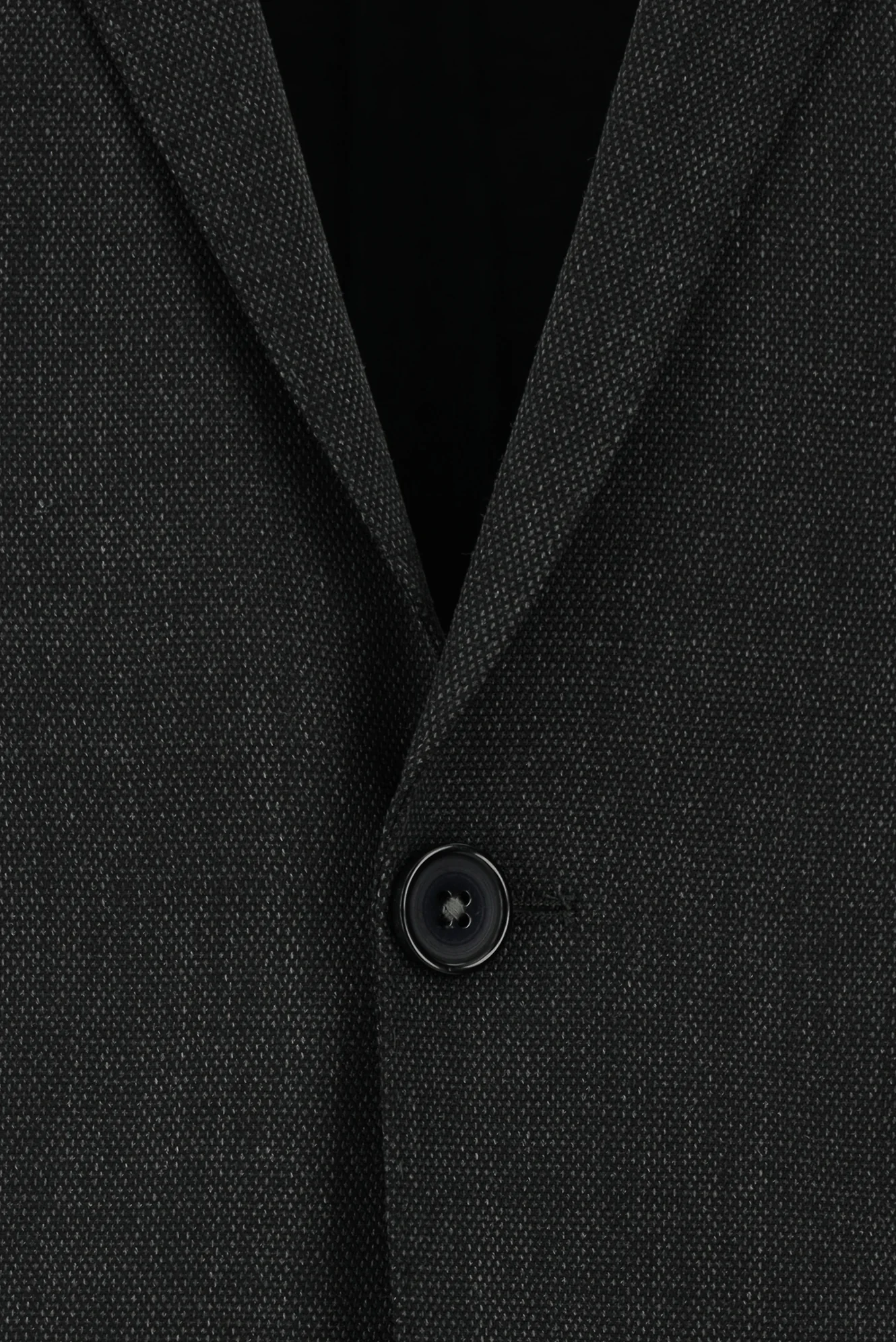 Koyu Antrasit 7 Drop Slim Fit Dar Kesim Yünlü Desenli Takım Elbise - Image 4