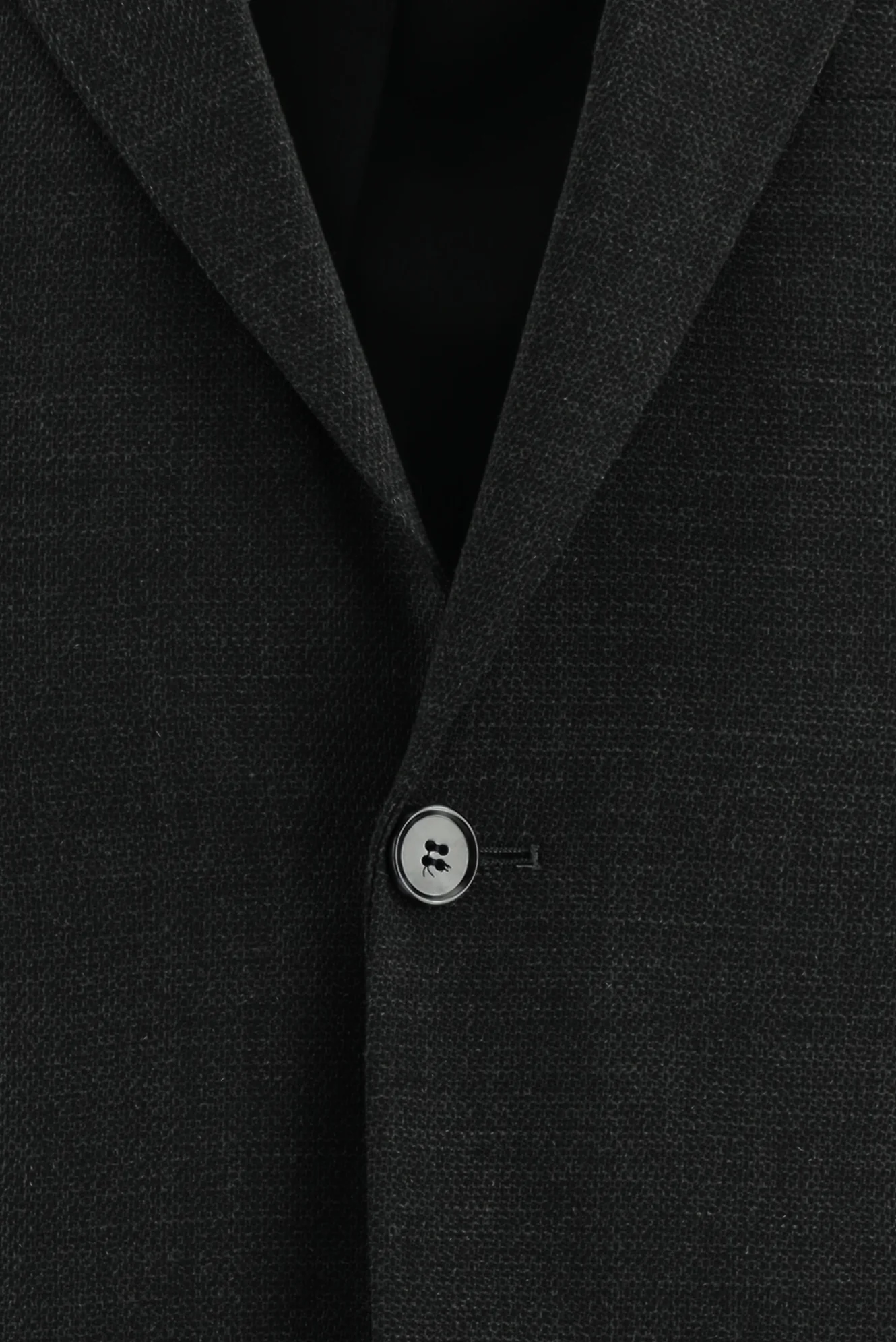 Koyu Antrasit 7 Drop Slim Fit Dar Kesim Yünlü Desenli Takım Elbise - Image 4