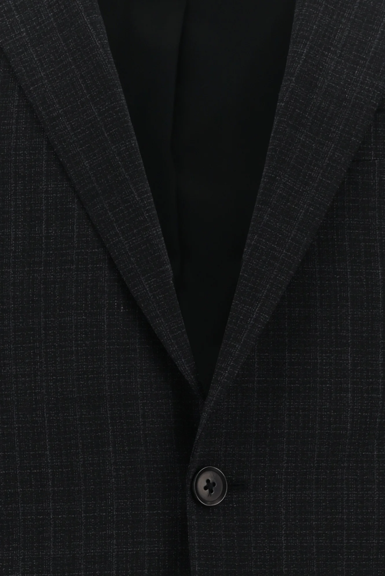 Koyu Antrasit 7 Drop Slim Fit Dar Kesim Yünlü Ekose Takım Elbise - Image 4