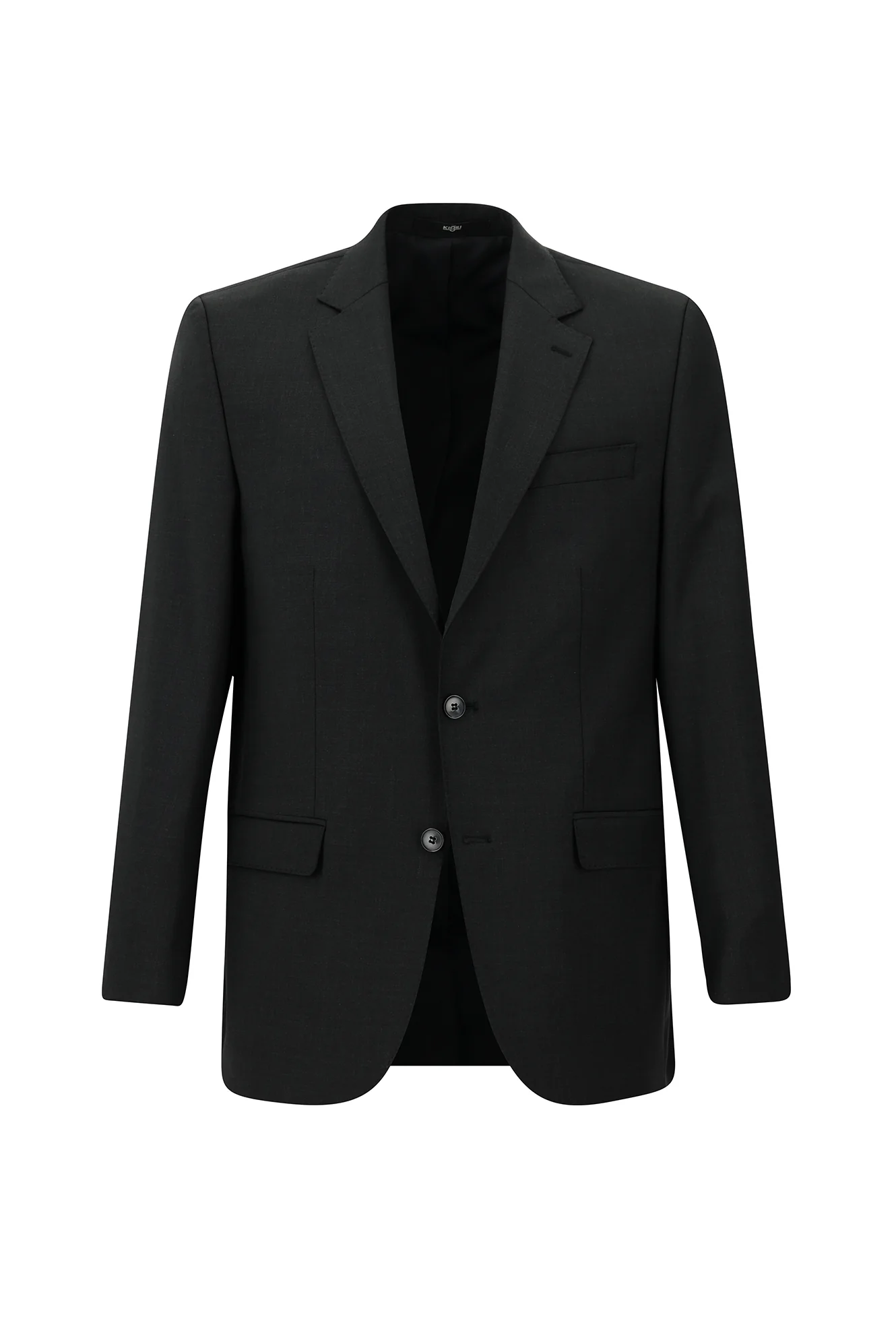 Koyu Antrasit 7 Drop Slim Fit Dar Kesim Yünlü Takım Elbise - Image 2