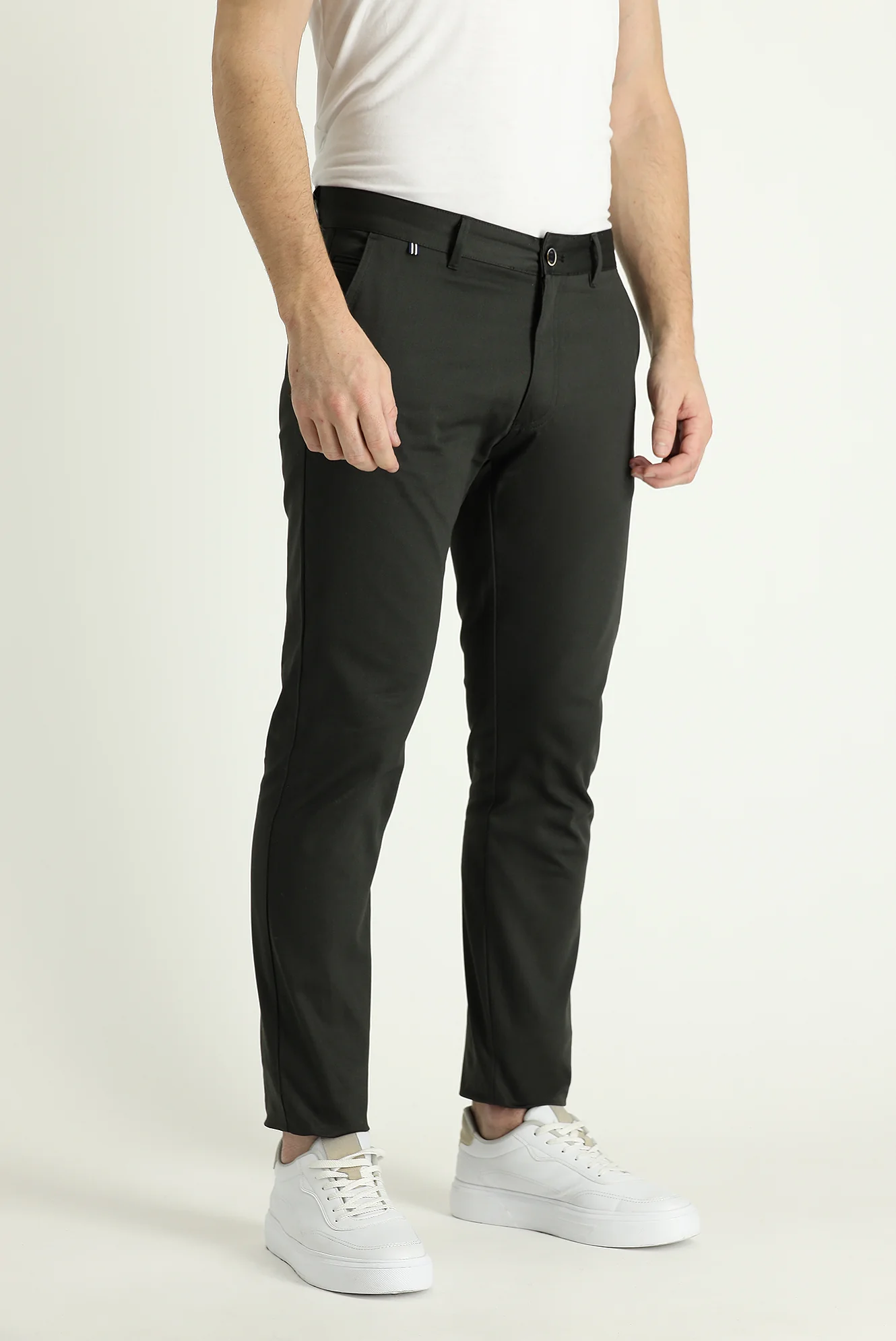 Koyu Antrasit Slim Fit Dar Kesim Spor Pantolon - Image 2
