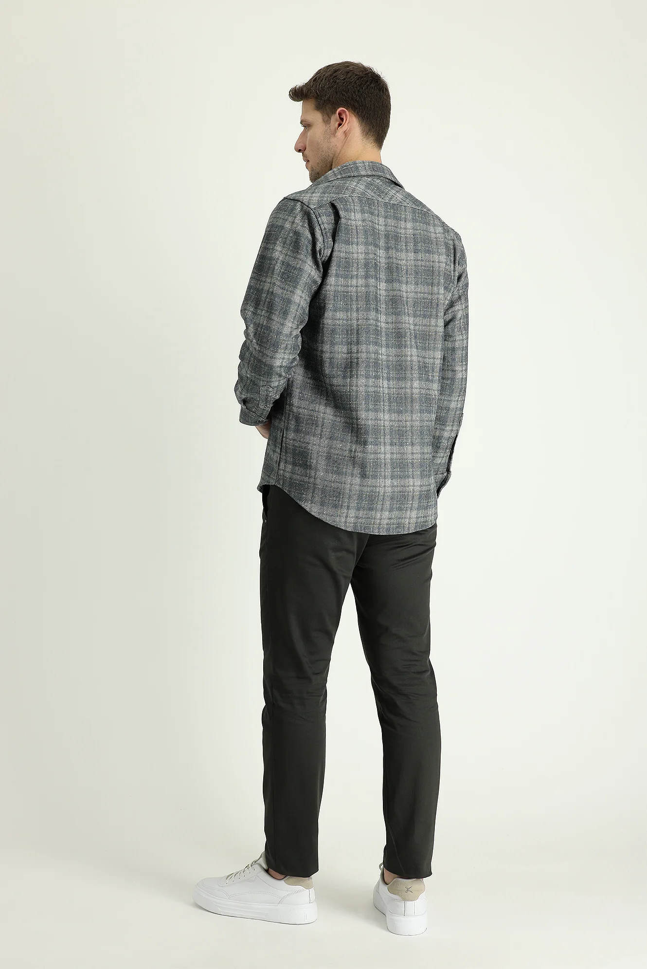 Koyu Antrasit Slim Fit Dar Kesim Spor Pantolon - Image 3