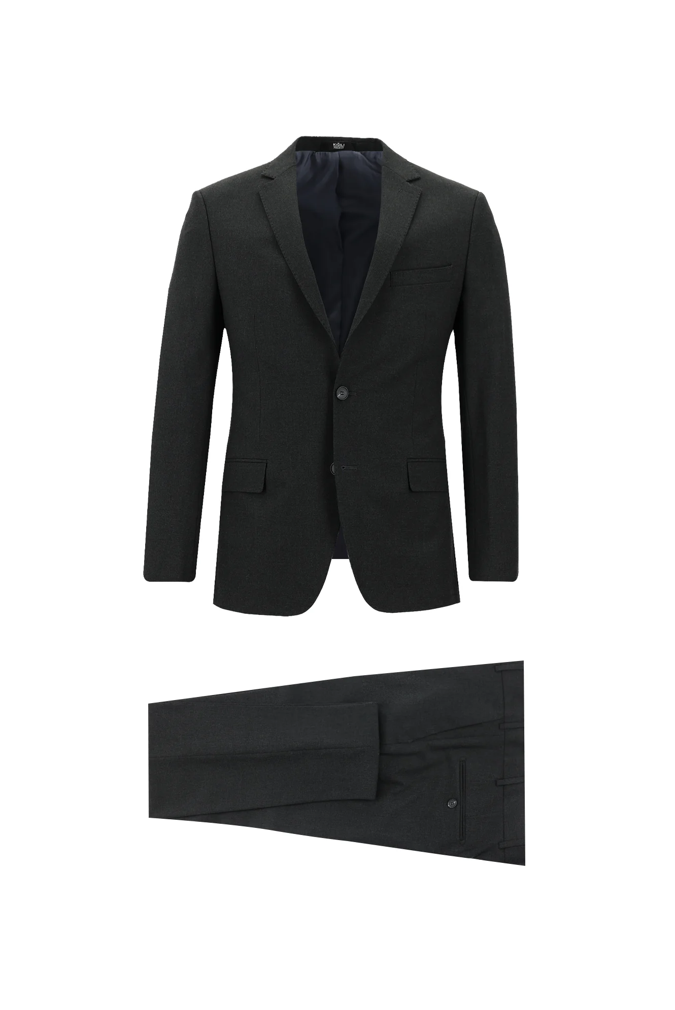 Koyu Antrasit 7 Drop Super Slim Fit Eksra Dar Kesim Fit Takım Elbise