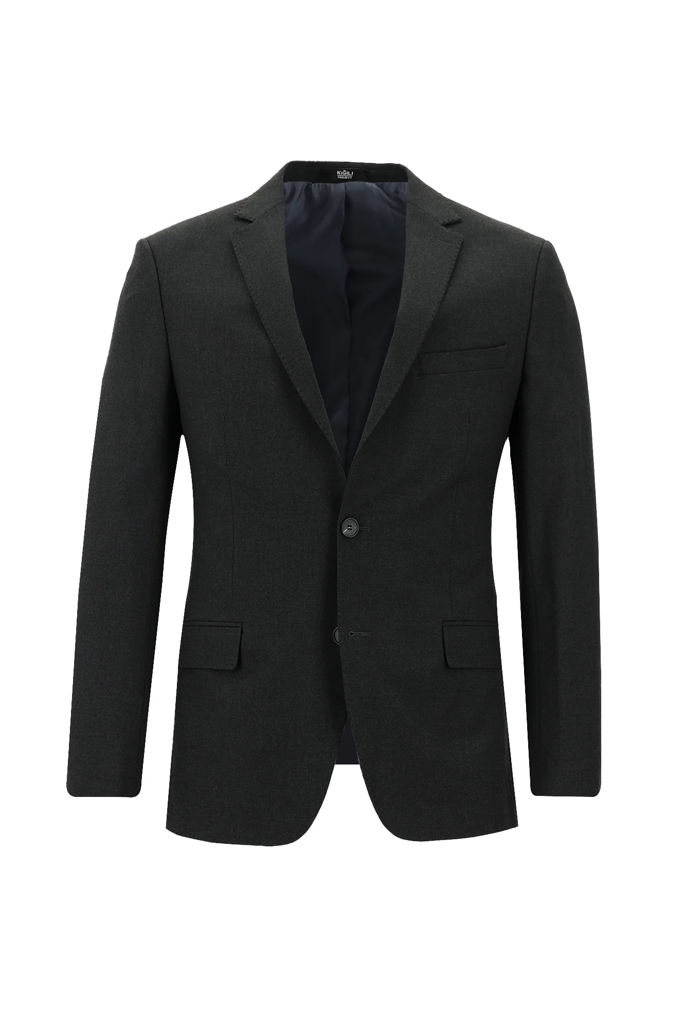 Koyu Antrasit 7 Drop Super Slim Fit Eksra Dar Kesim Fit Takım Elbise - Image 2