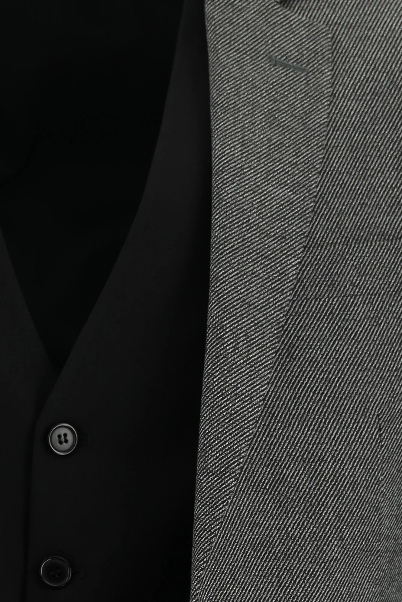 Koyu Antrasit 7 Drop Super Slim Fit Eksra Dar Kesim Kombinli Yelekli Takım Elbise - Image 6