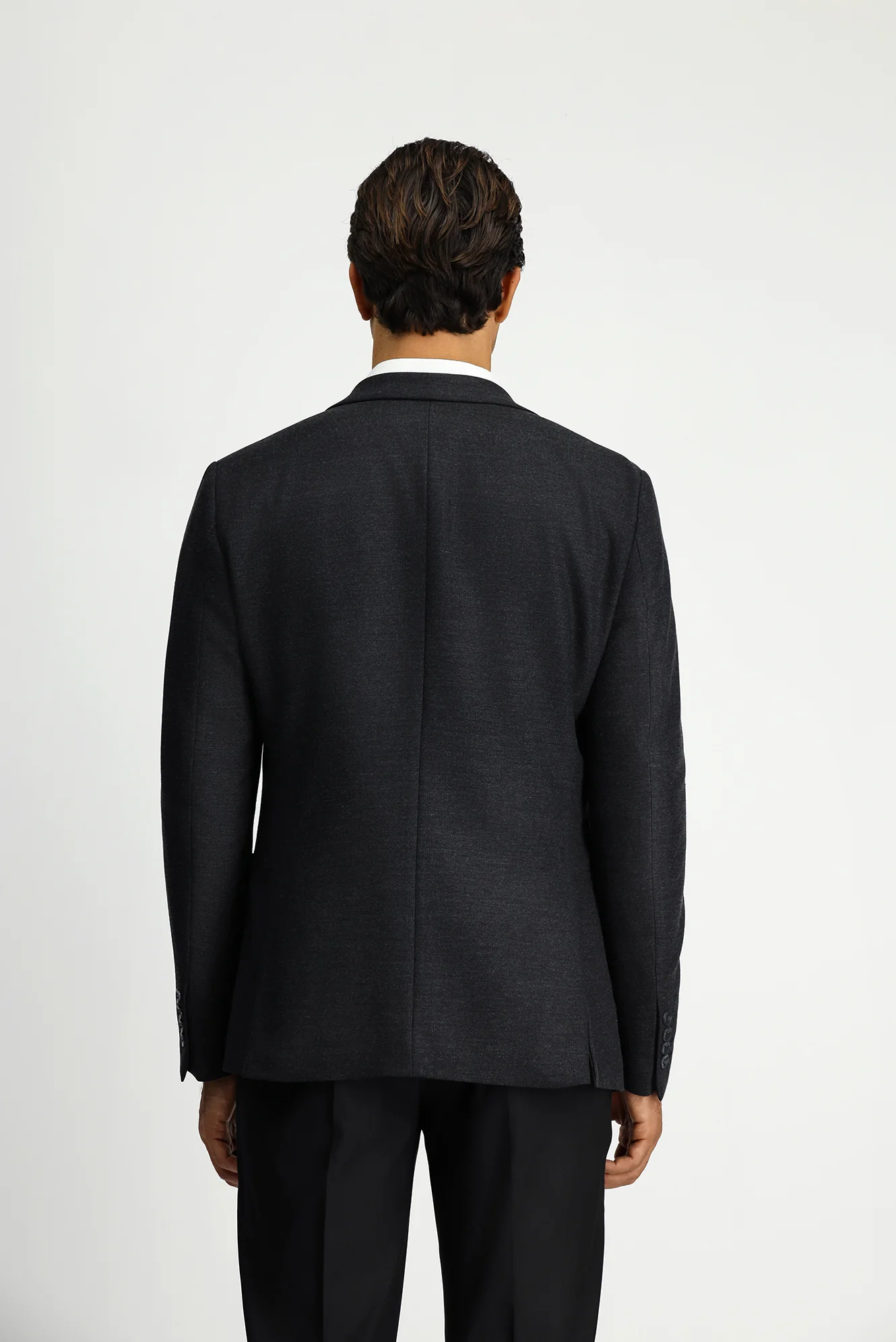 Koyu Antrasit 7 Drop Super Slim Fit Eksra Dar Kesim Klasik Ceket - Image 6