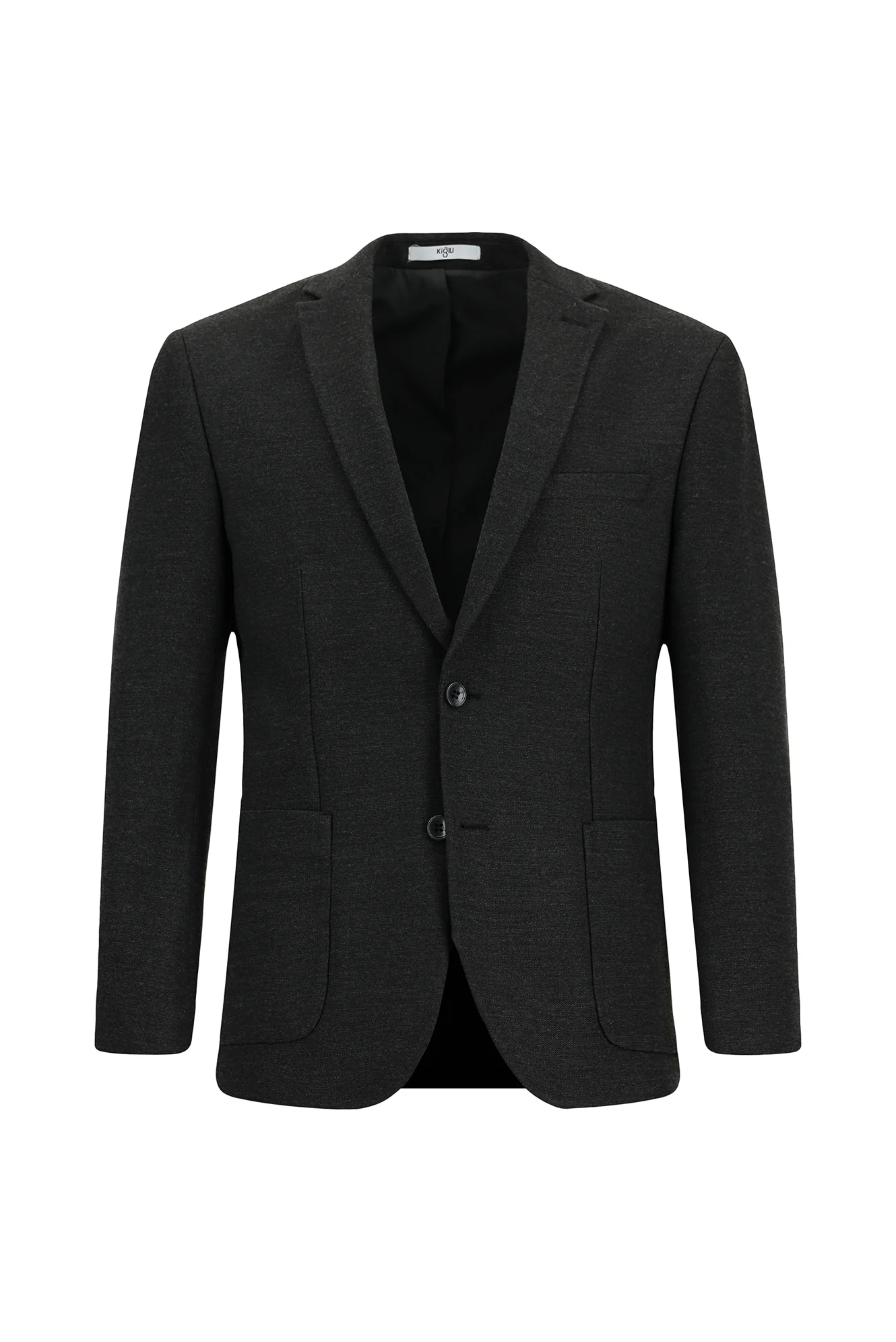 Koyu Antrasit 7 Drop Super Slim Fit Eksra Dar Kesim Klasik Ceket - Image 8