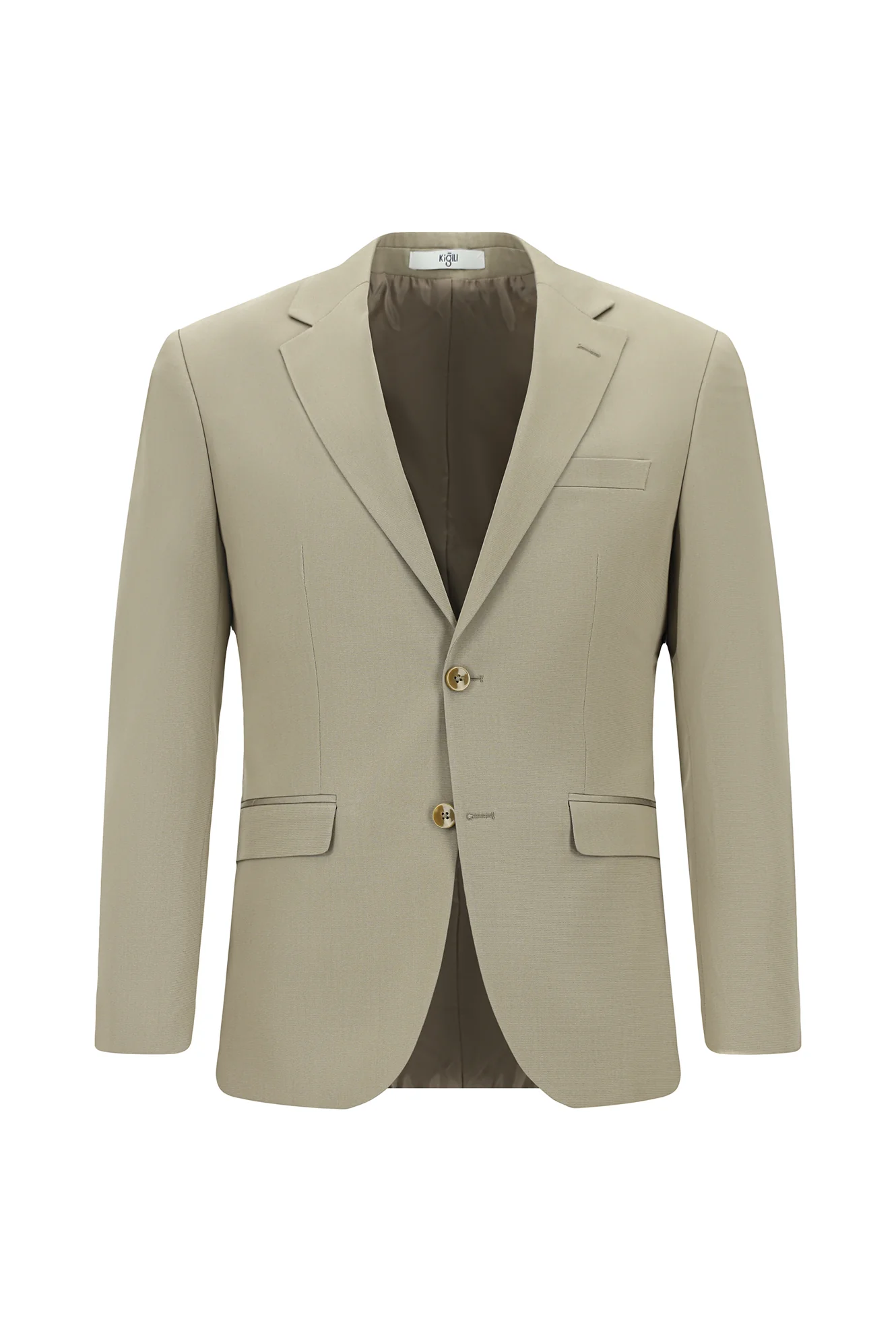 Koyu Bej 4 Drop Relaxed Fit Rahat Kesim Pamuklu Lyocell Takım Elbise - Image 2