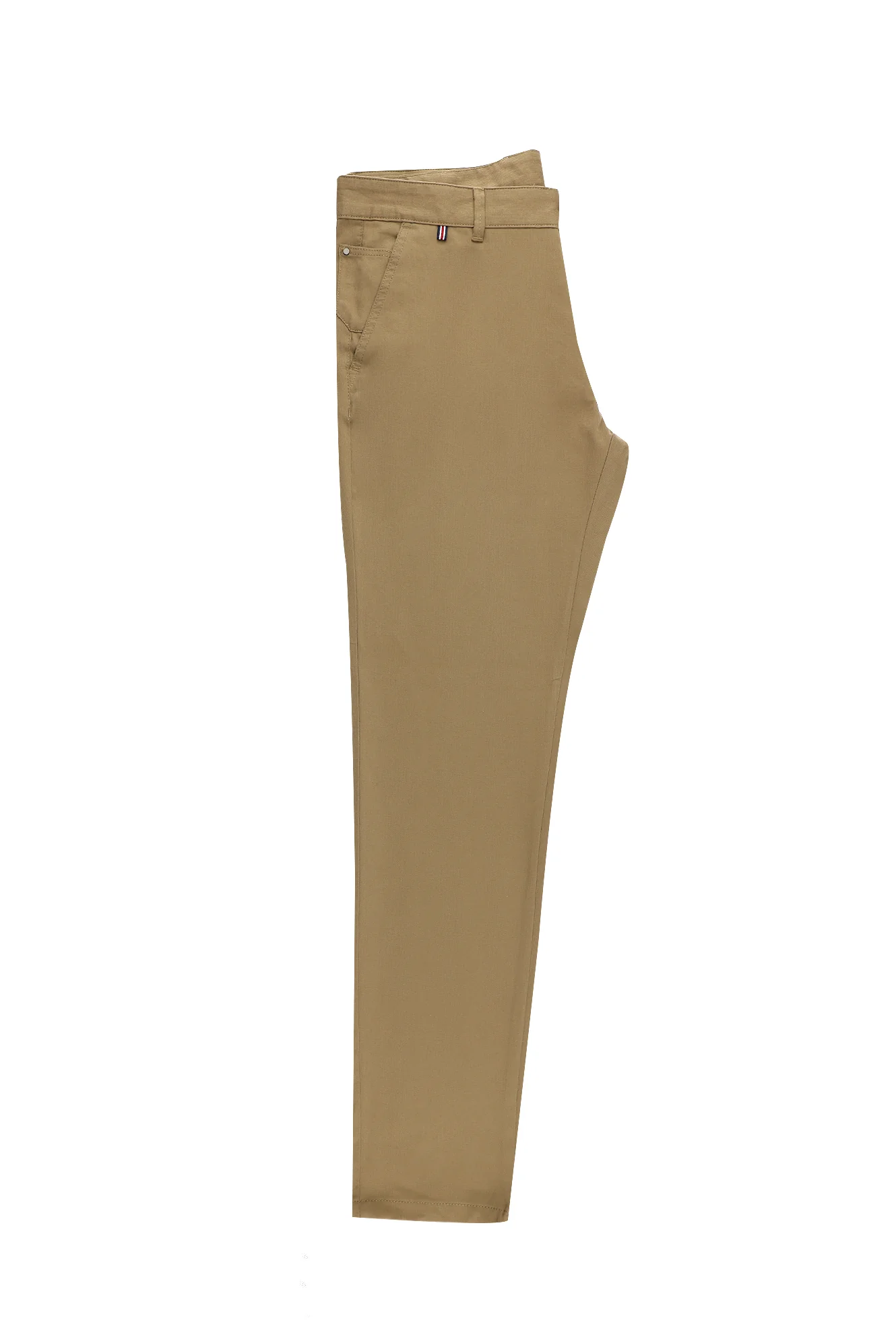 Koyu Bej Slim Fit Dar Kesim Likralı Kanvas / Chino Pantolon - Image 4