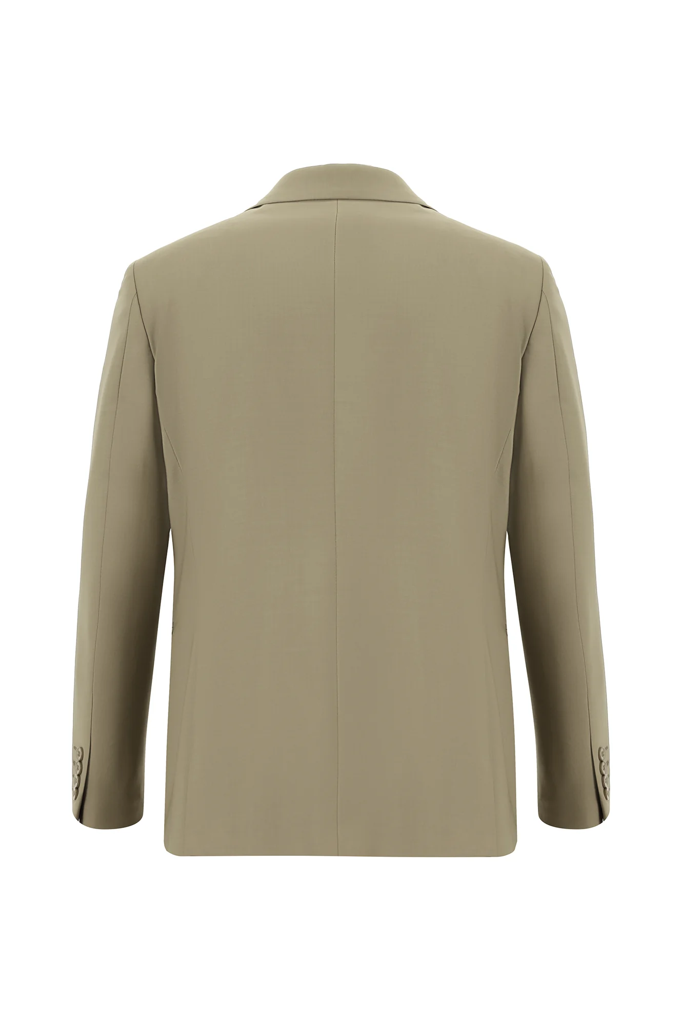 Koyu Bej 7 Drop Slim Fit Dar Kesim Yünlü Takım Elbise - Image 3