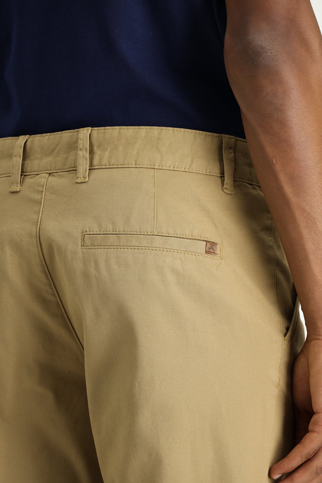 Koyu Bej Super Slim Fit Eksra Dar Kesim Likralı Kanvas / Chino Pantolon - Image 5