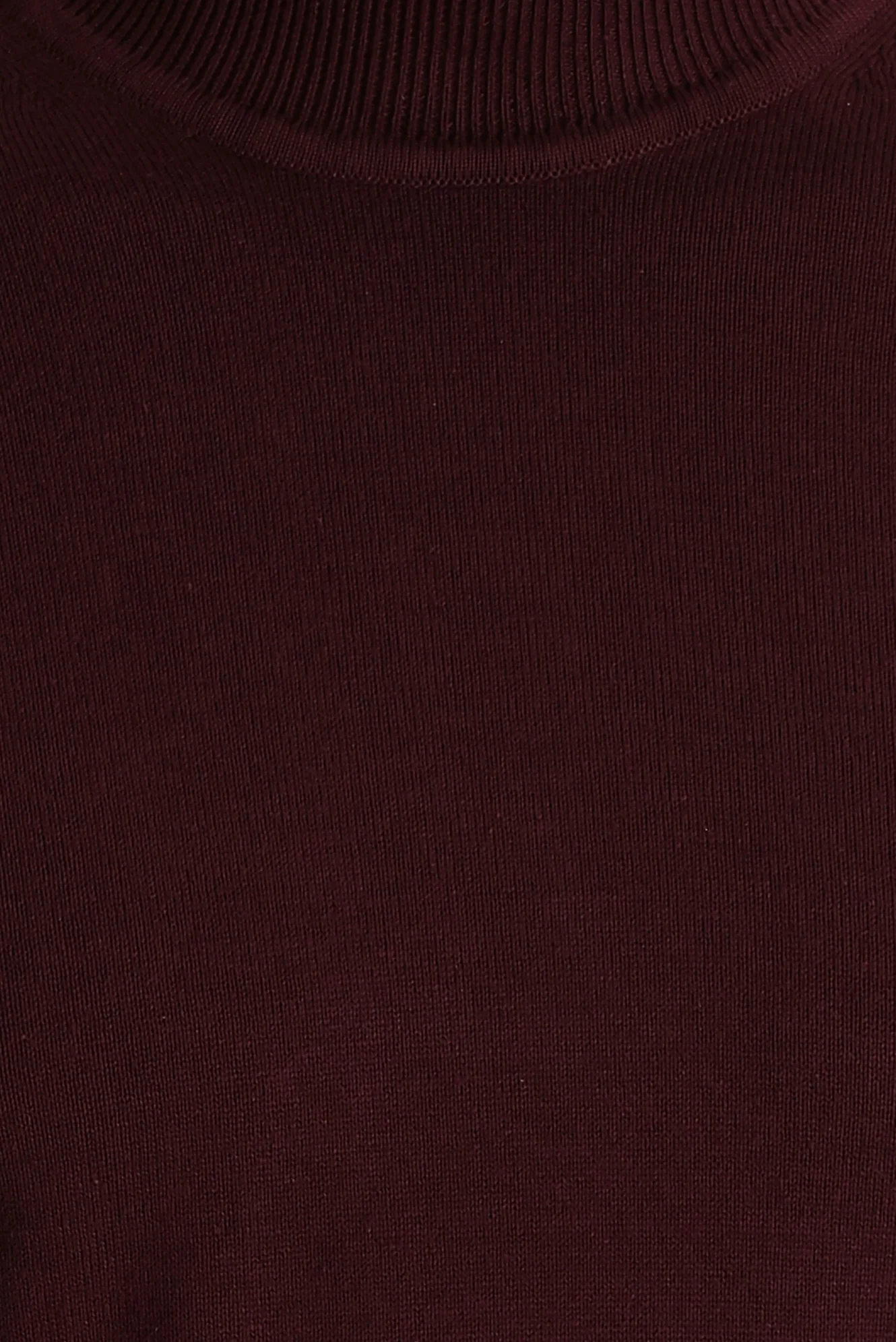 Koyu Bordo Balıkçı Yaka Regular Fit Triko Kazak - Image 3