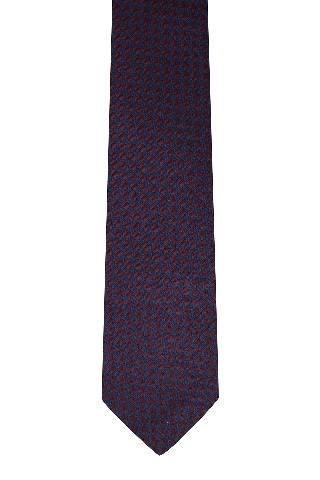 Koyu Bordo Mikro Desenli Kravat - Image 2