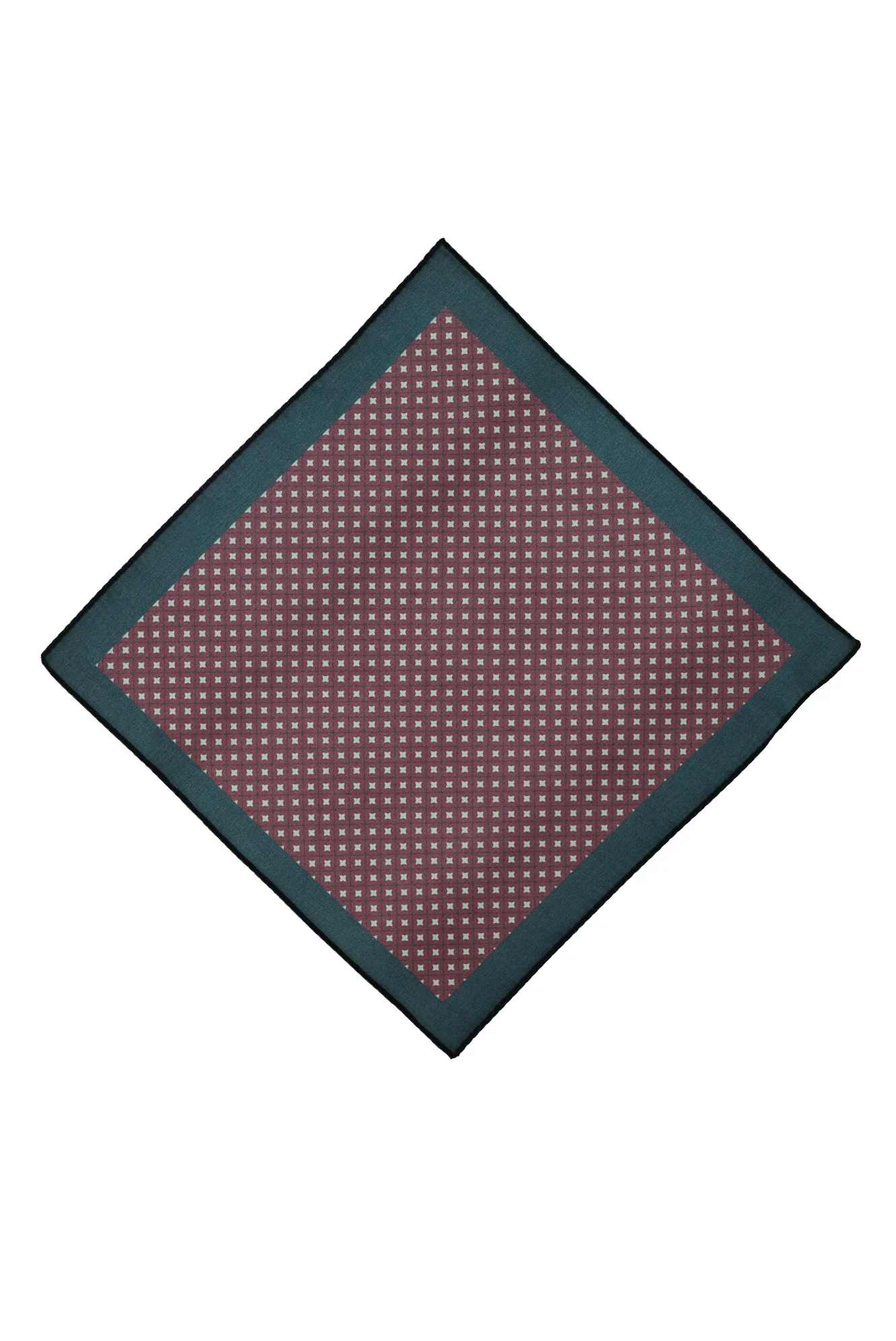 Koyu Bordo Desenli Mendil