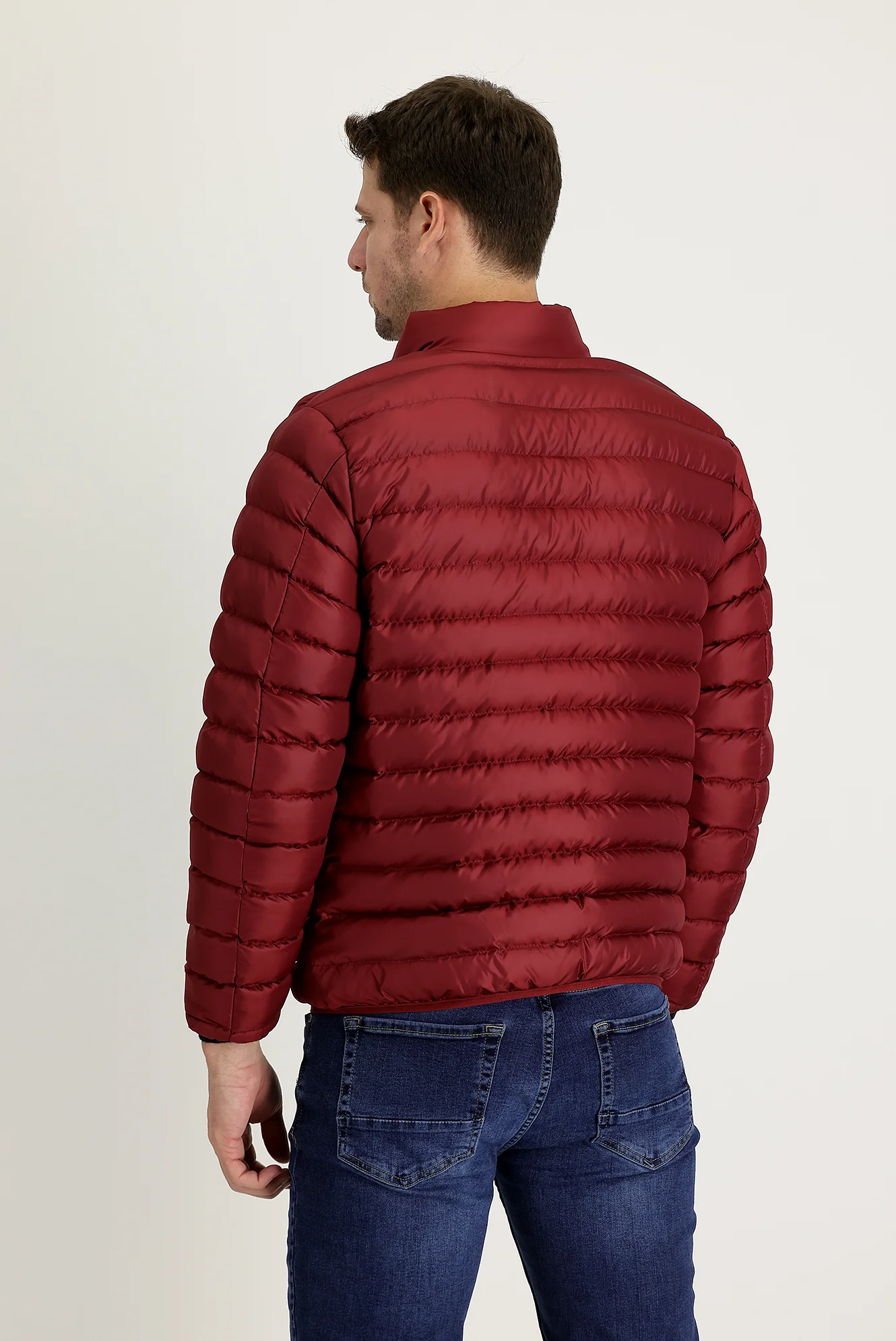 Koyu Bordo Kapitone Spor Mont - Image 3