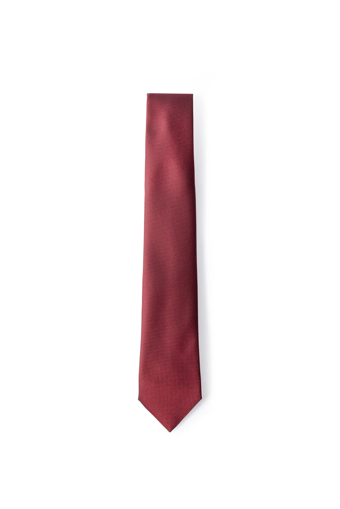 Koyu Bordo 3'lü Desenli Kravat & Mendil & Kol Düğmesi Hediye Kutulu Set - Image 2