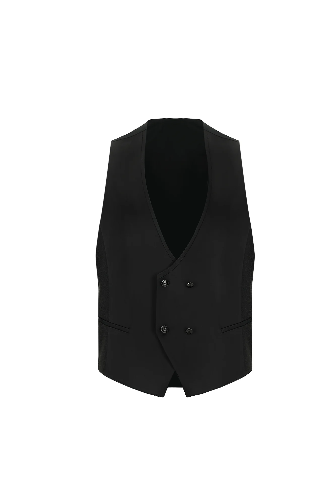 Koyu Bordo 7 Drop Slim Fit Dar Kesim Şal Yaka Yelekli Smokin & Damatlık - Image 4