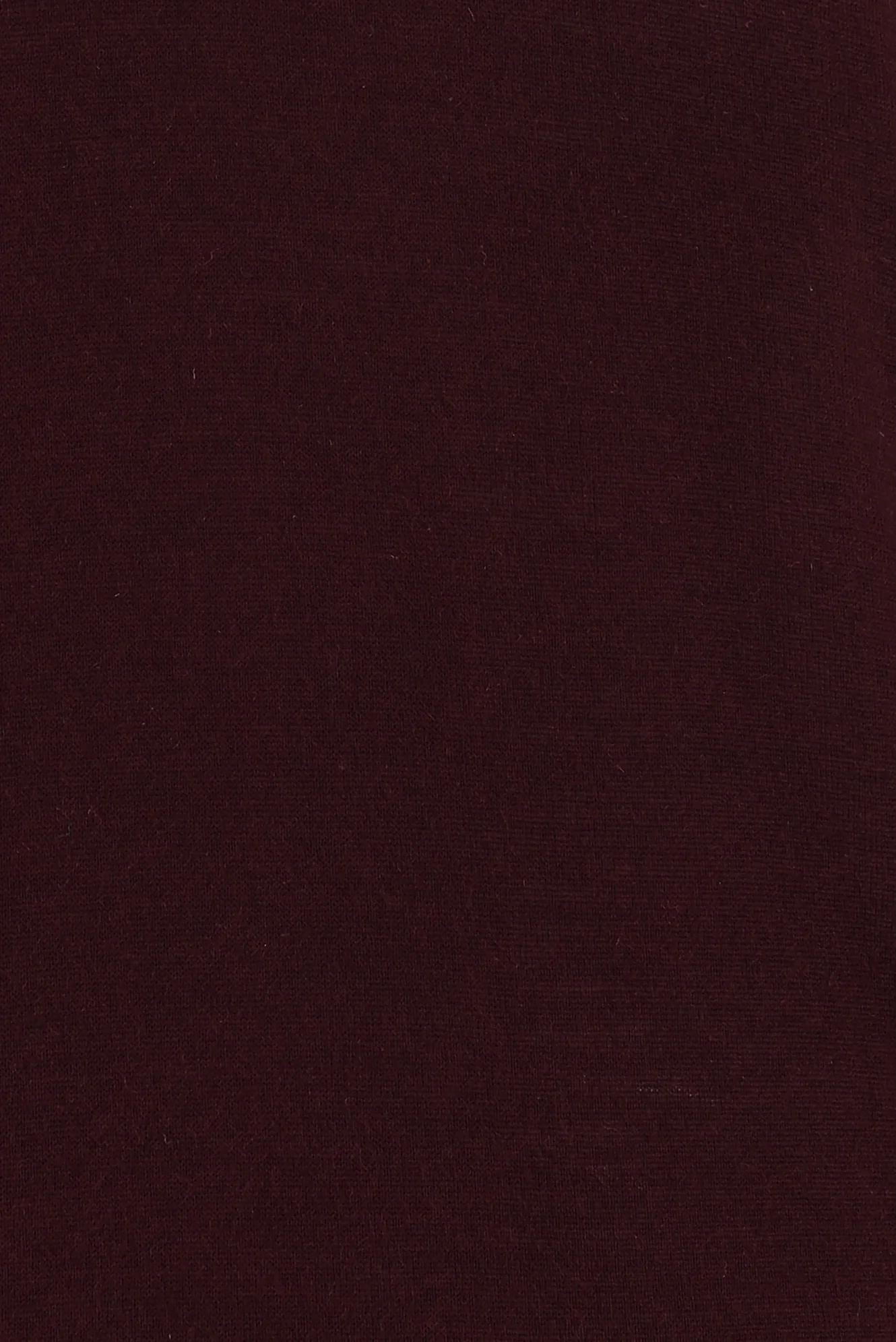 Koyu Bordo V Yaka Regular Fit Yünlü Triko Kazak - Image 3