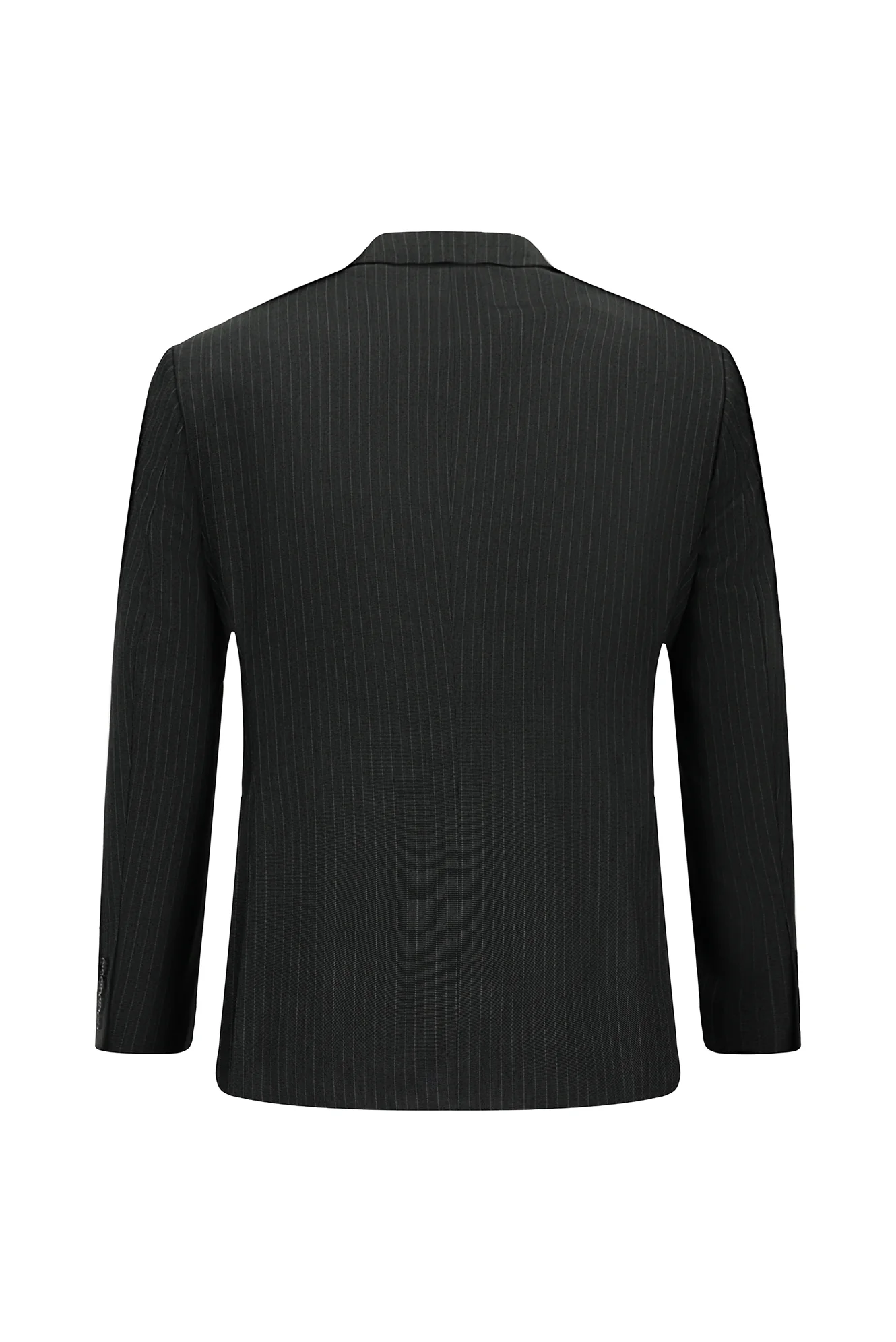 Koyu Füme 7 Drop Slim Fit Dar Kesim Çizgili Takım Elbise - Image 3