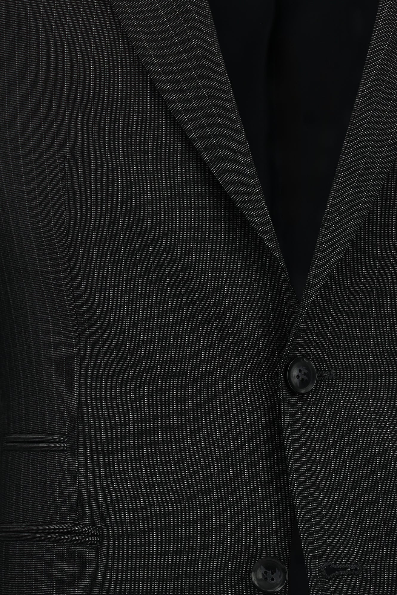 Koyu Füme 7 Drop Slim Fit Dar Kesim Çizgili Takım Elbise - Image 4
