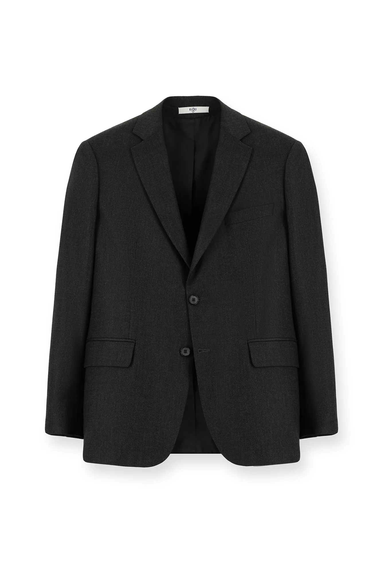 Koyu Füme 4 Drop Relaxed Fit Rahat Kesim Klasik Desenli Ceket