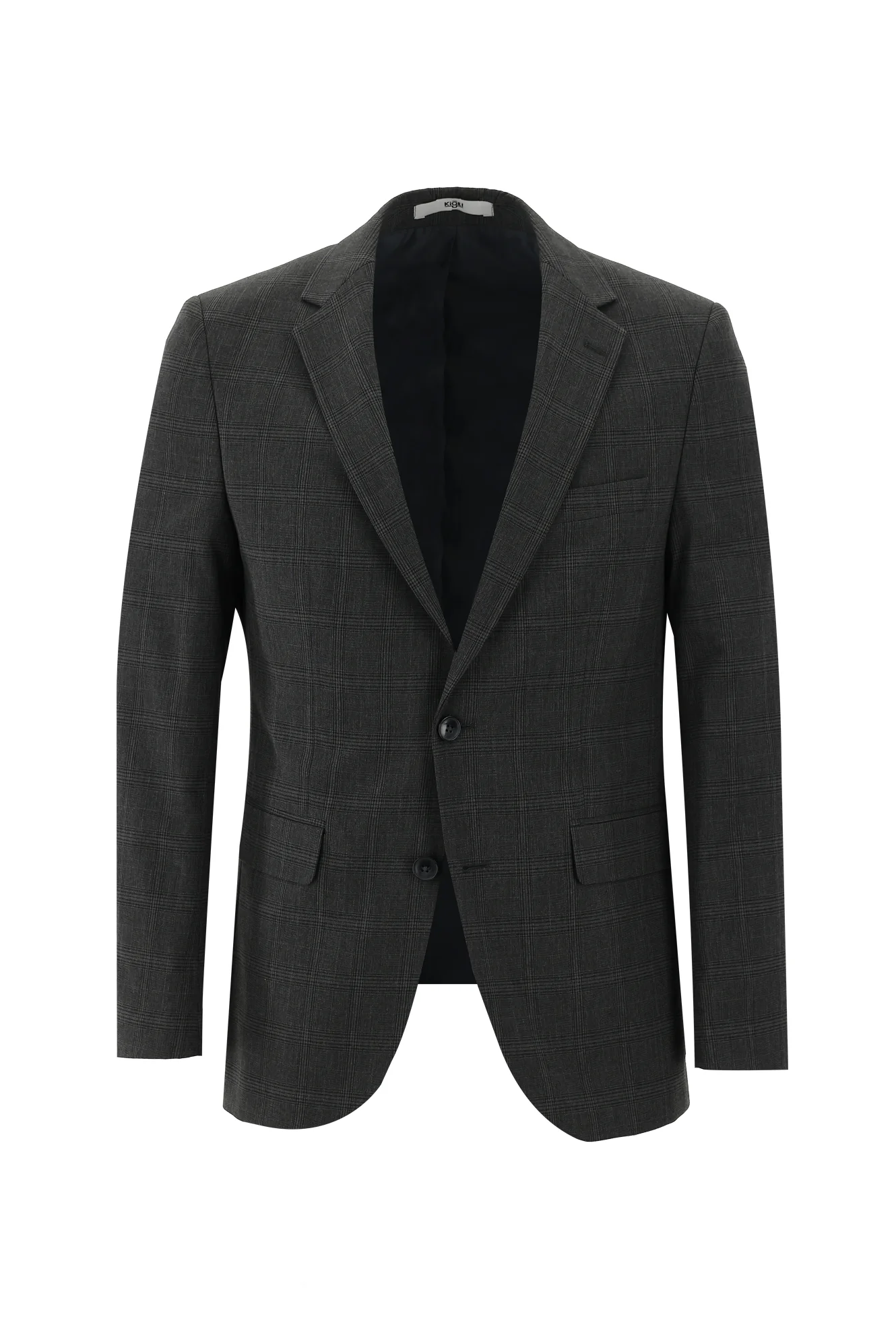 Koyu Füme 4 Drop Relaxed Fit Rahat Kesim Ekose Takım Elbise - Image 2