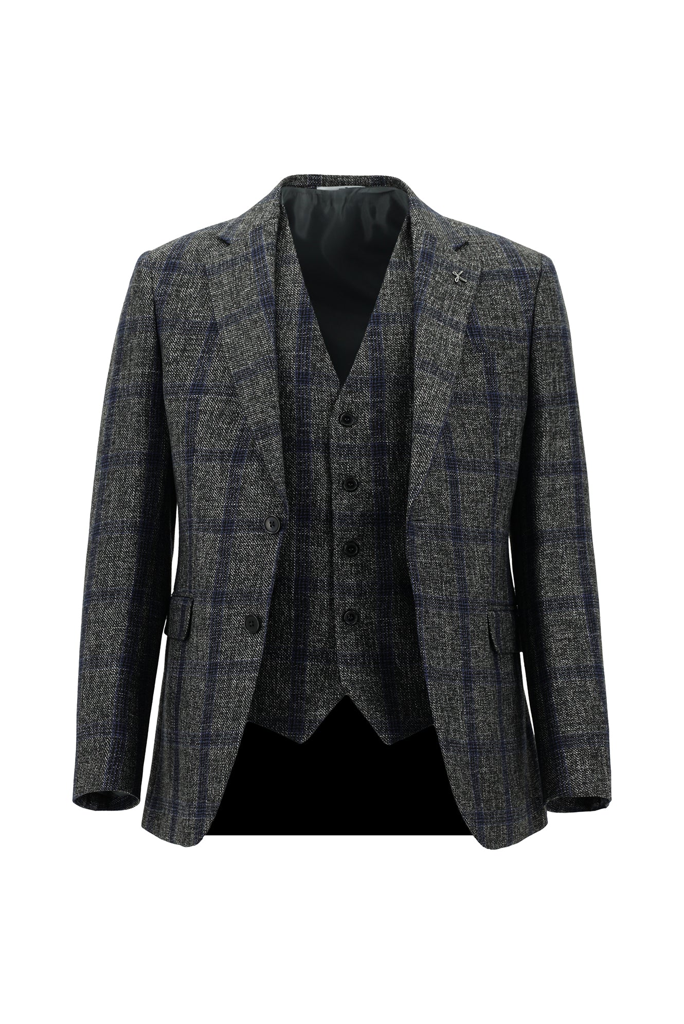 Koyu Füme 7 Drop Slim Fit Dar Kesim Takım Elbise - Image 2