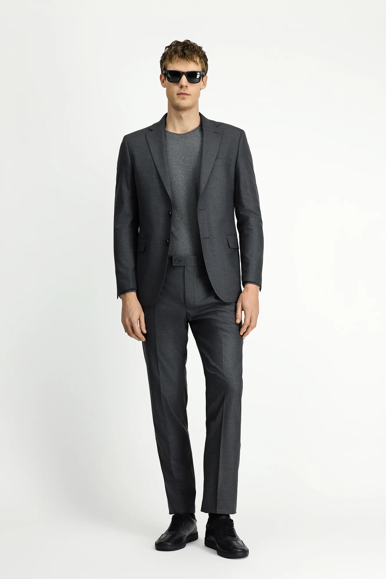 Koyu Füme 7 Drop Slim Fit Dar Kesim Takım Elbise - Image 2