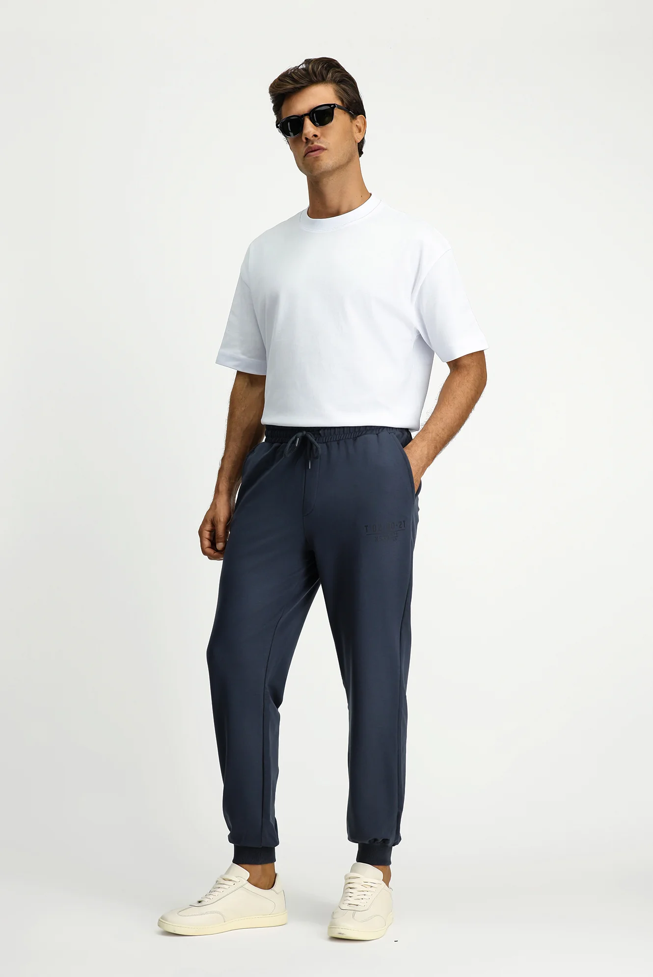 Koyu Füme Regular Fit Pamuklu Baskılı Sweatpant / Eşofman Altı - Image 4
