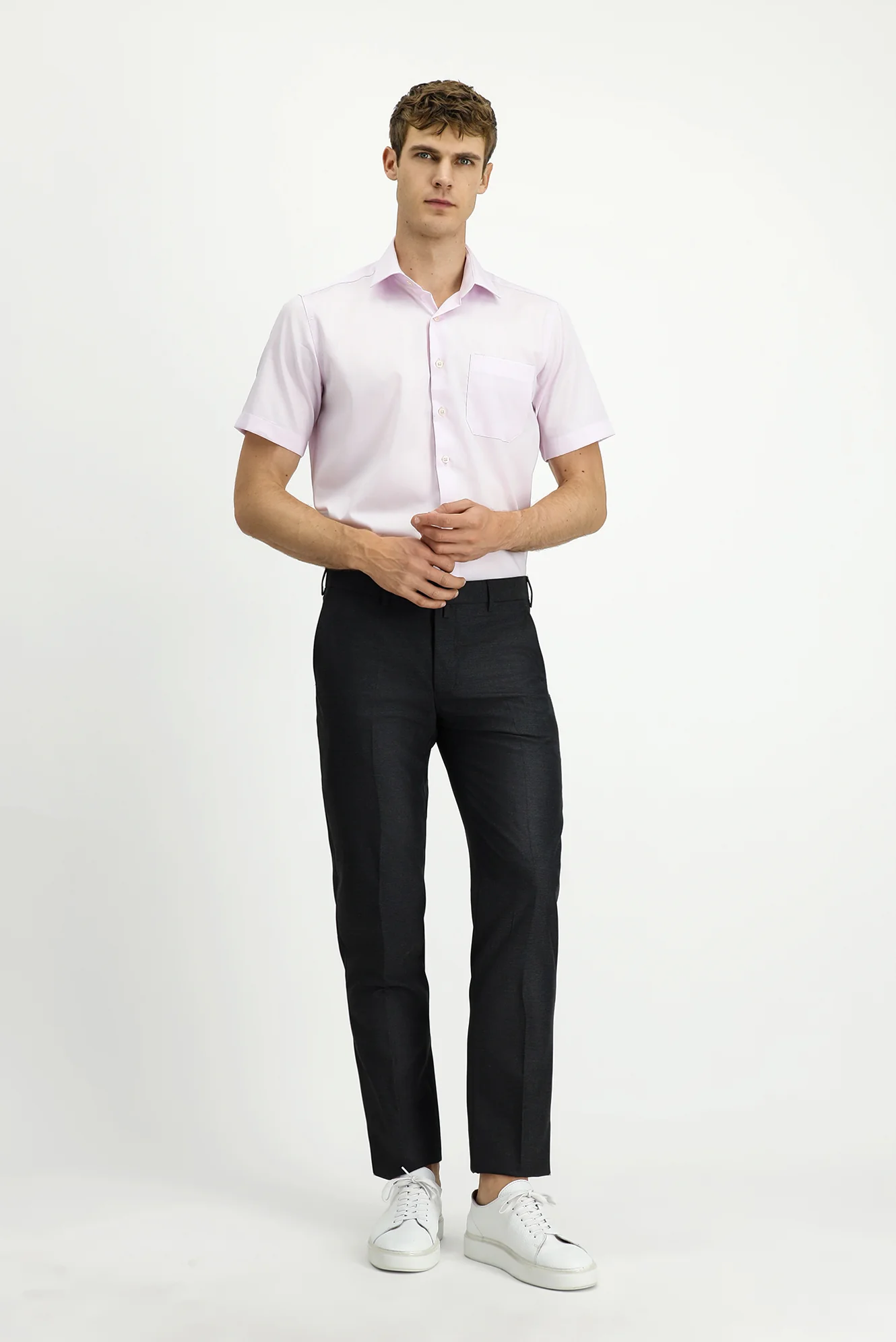 Koyu Füme 6 Drop Regular Fit Standart Kesim Yünlü Klasik Kumaş Pantolon - Image 3