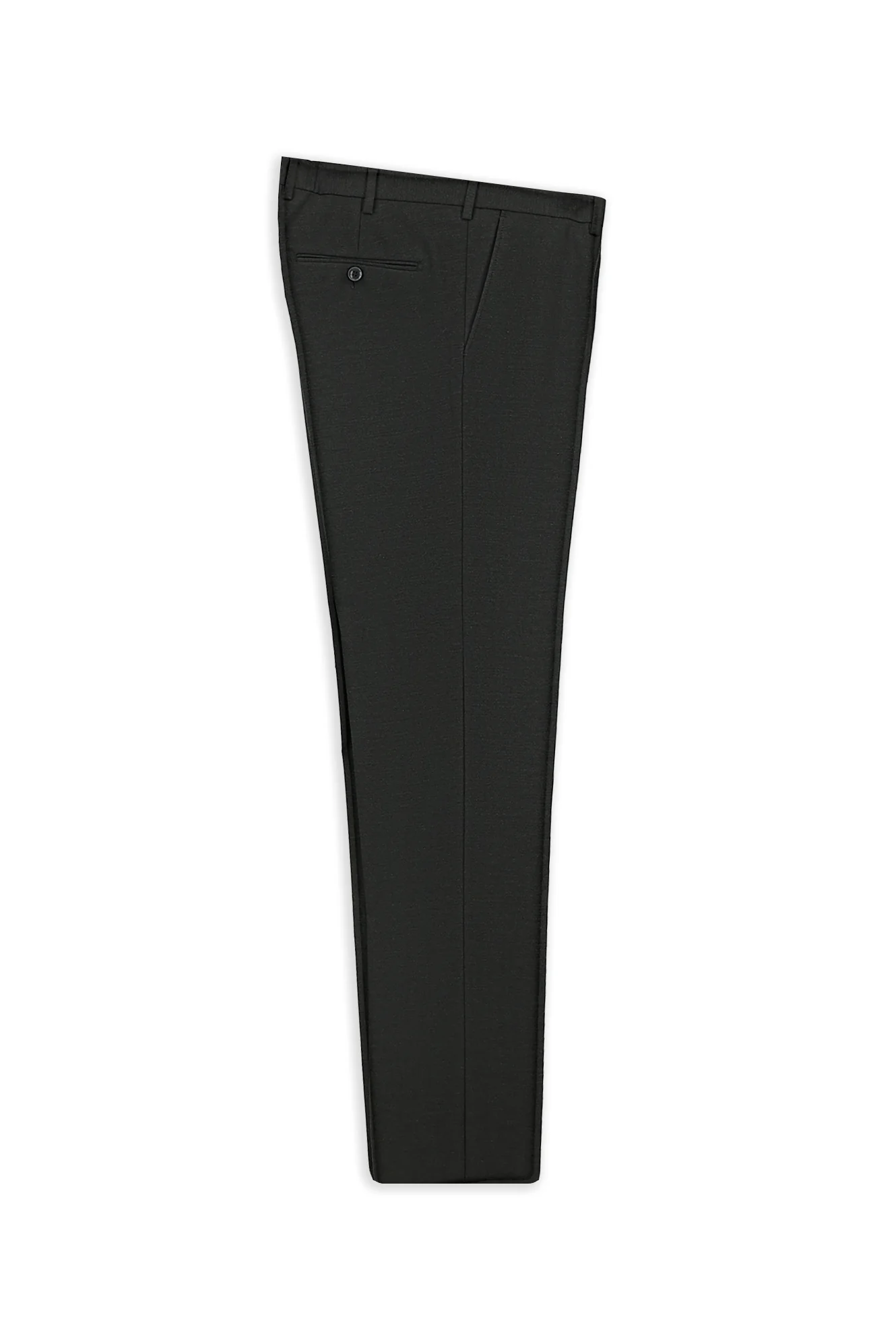 Koyu Füme 6 Drop Regular Fit Standart Kesim Yünlü Klasik Kumaş Pantolon - Image 7