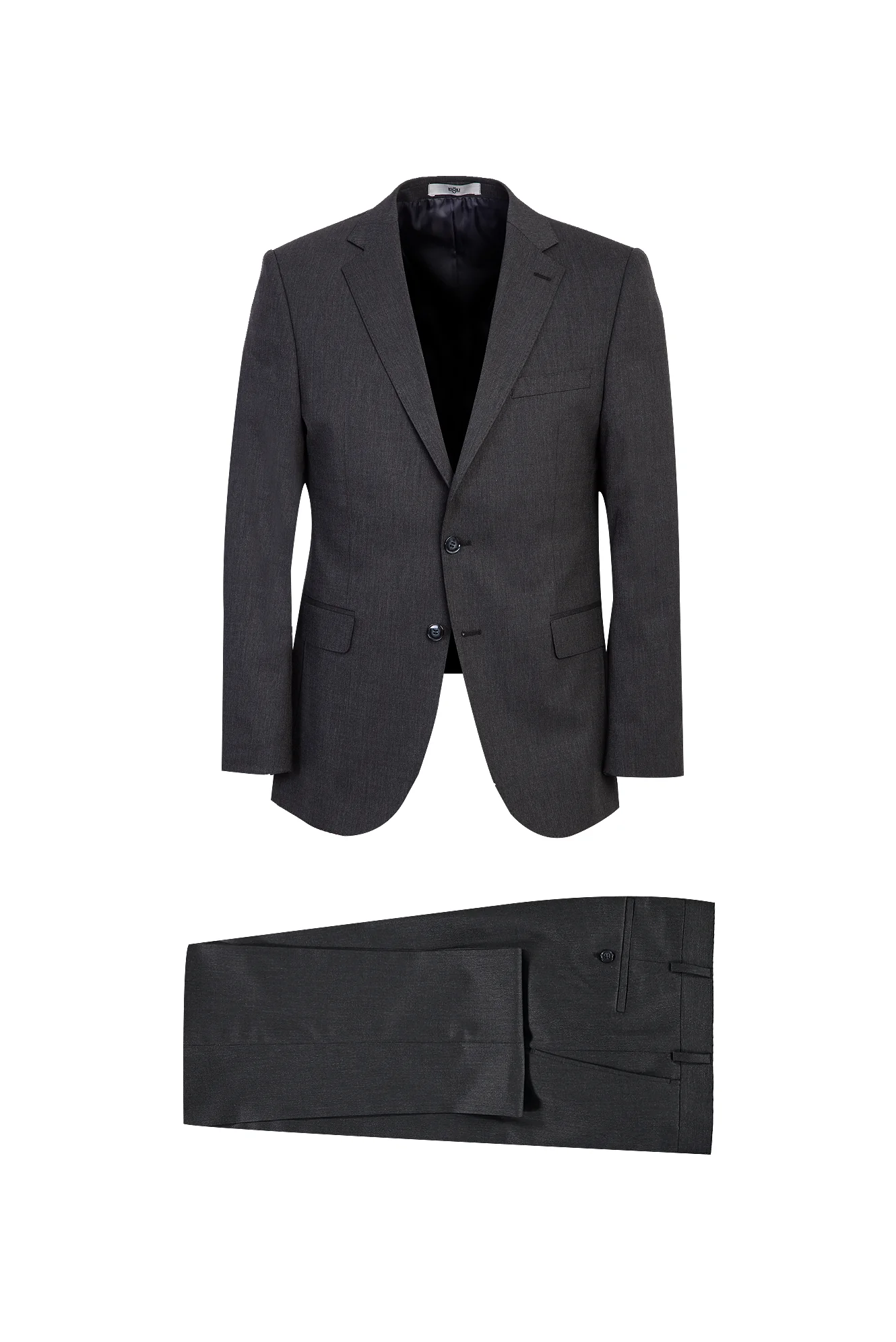 Koyu Füme 6 Drop Regular Fit Standart Kesim Yünlü Takım Elbise