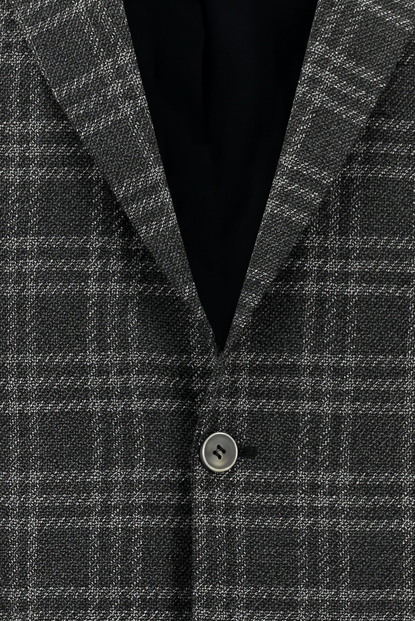 Koyu Füme 4 Drop Relaxed Fit Rahat Kesim Ekose Ceket - Image 3