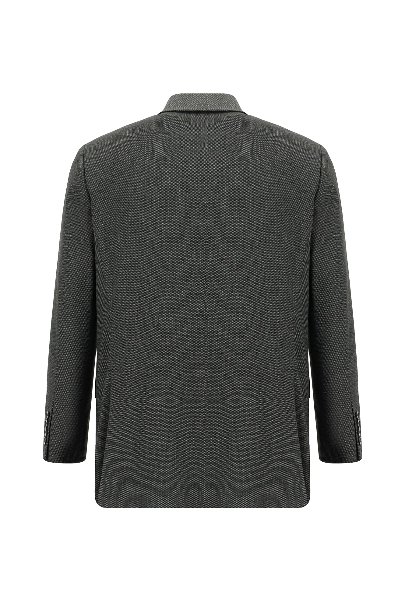 Koyu Füme 4 Drop Relaxed Fit Rahat Kesim Desenli Takım Elbise - Image 3