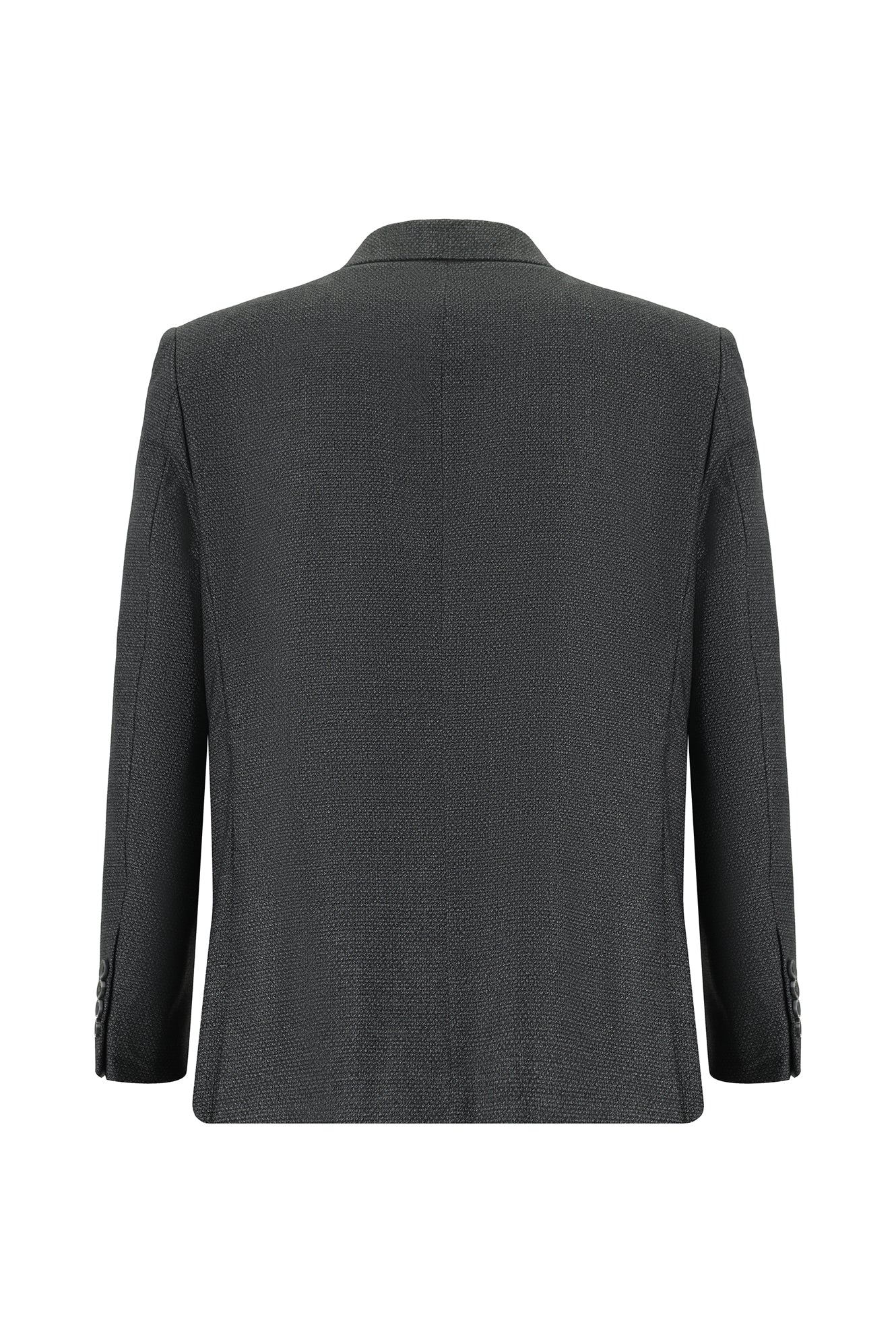 Koyu Füme 4 Drop Relaxed Fit Rahat Kesim Desenli Takım Elbise - Image 3