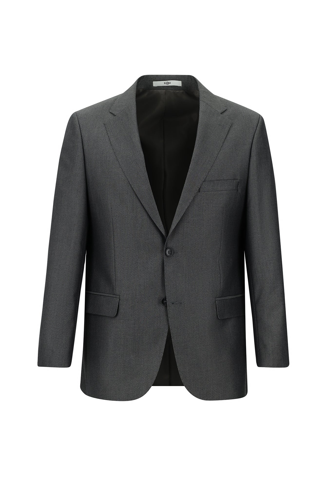 Koyu Füme 4 Drop Relaxed Fit Rahat Kesim Desenli Takım Elbise - Image 2