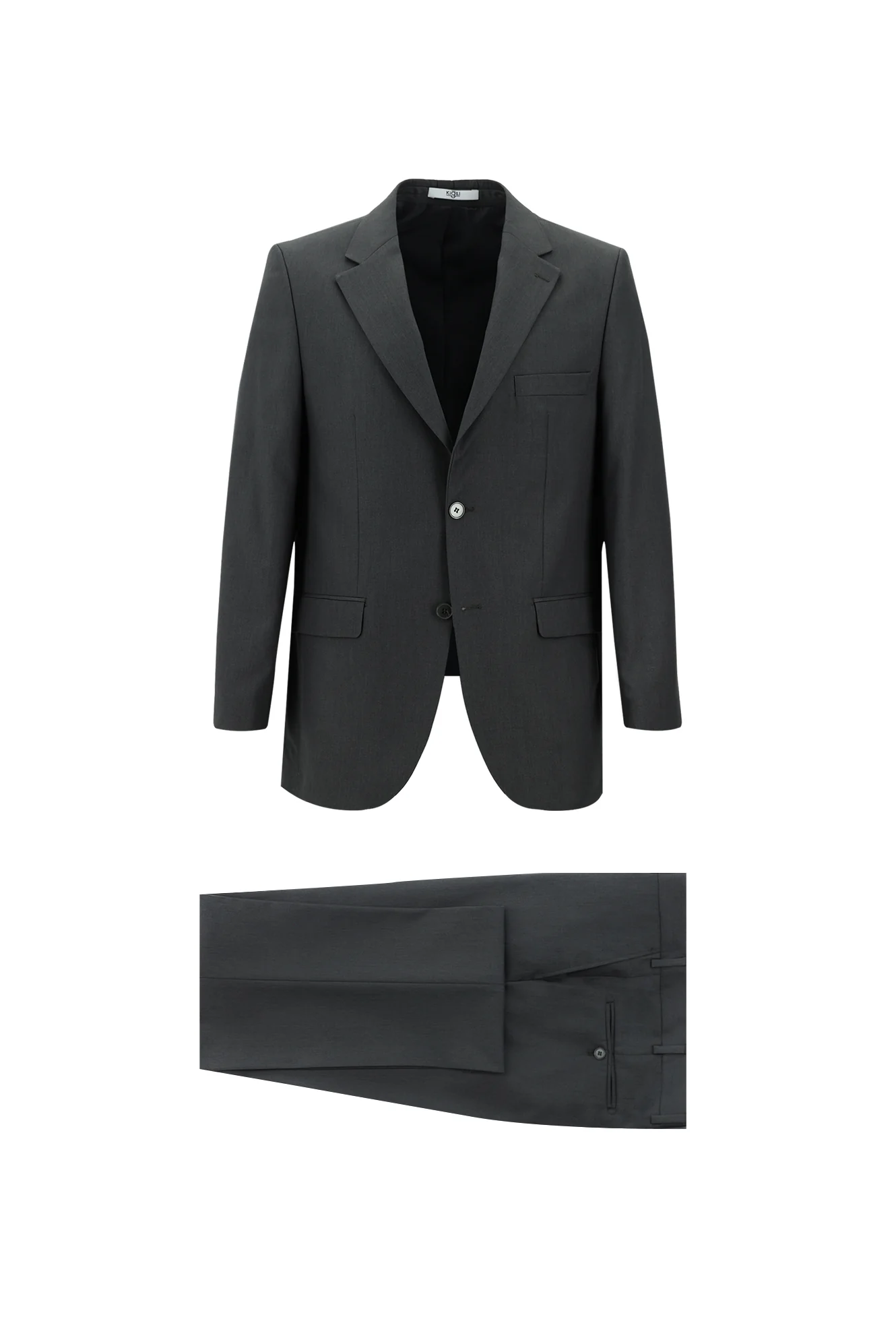 Koyu Füme 4 Drop Relaxed Fit Rahat Kesim Takım Elbise
