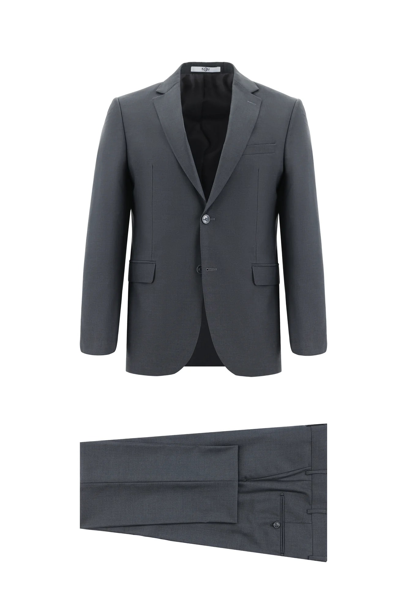 Koyu Füme 4 Drop Relaxed Fit Rahat Kesim Takım Elbise