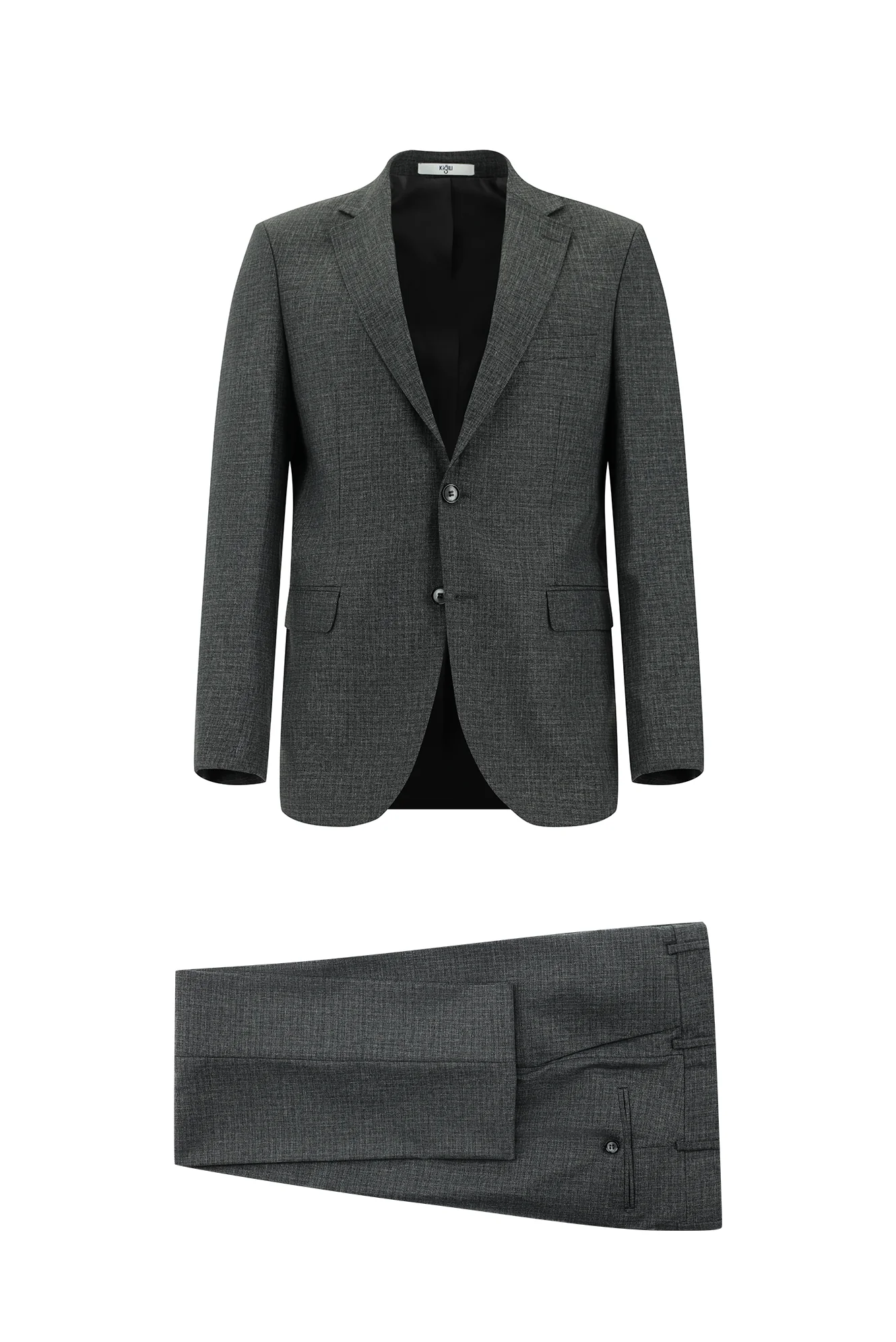 Koyu Füme 4 Drop Relaxed Fit Rahat Kesim Takım Elbise