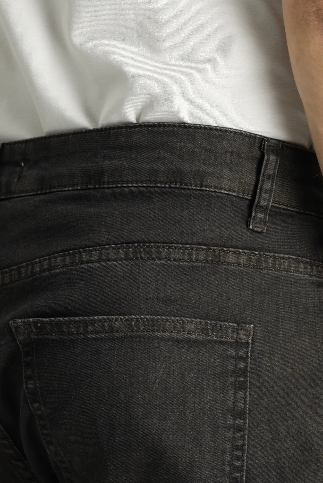 Koyu Füme Relaxed Fit Rahat Kesim Likralı Denim Look Pantolon - Image 5