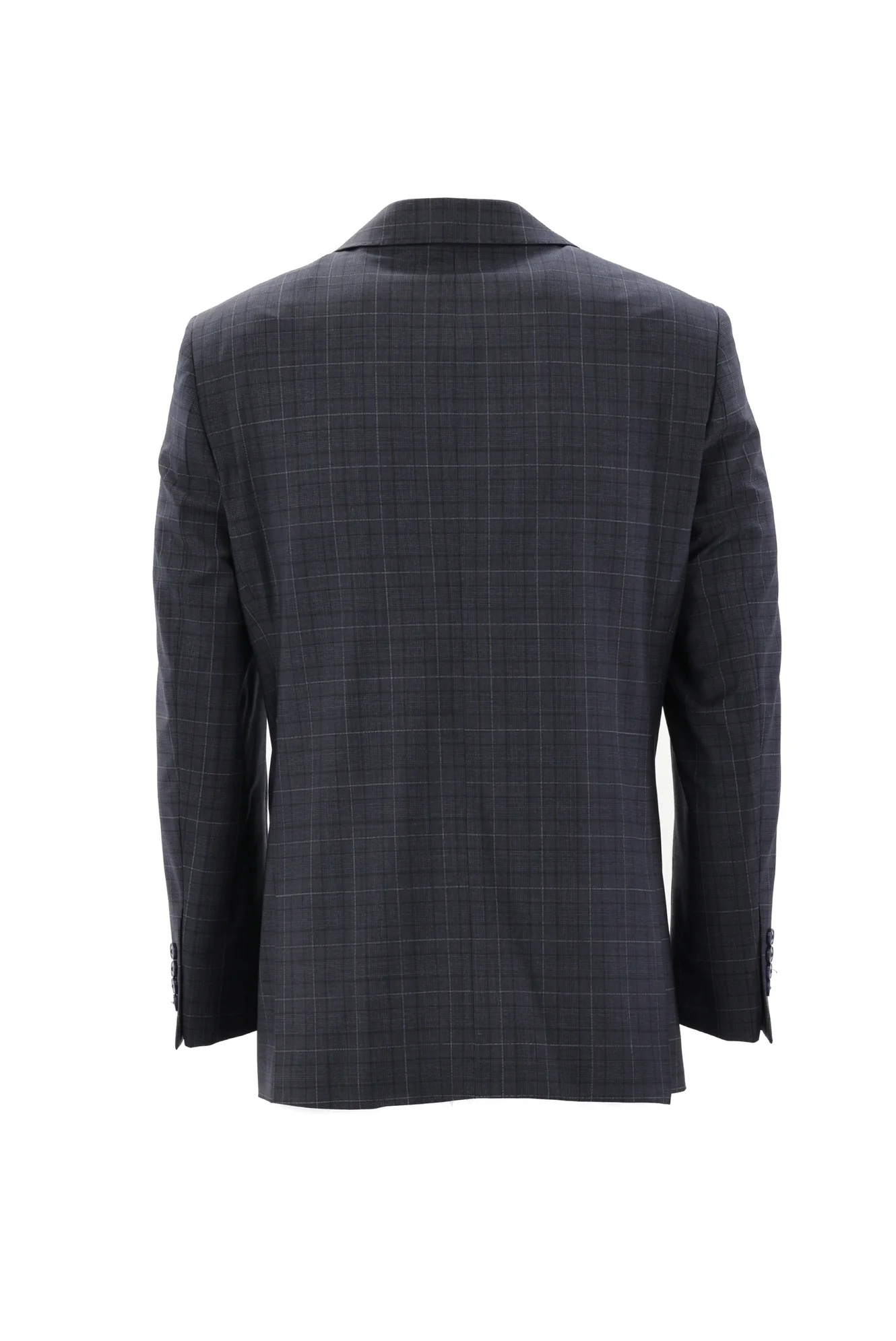 Koyu Füme 4 Drop Relaxed Fit Rahat Kesim Ekose Takım Elbise - Image 3