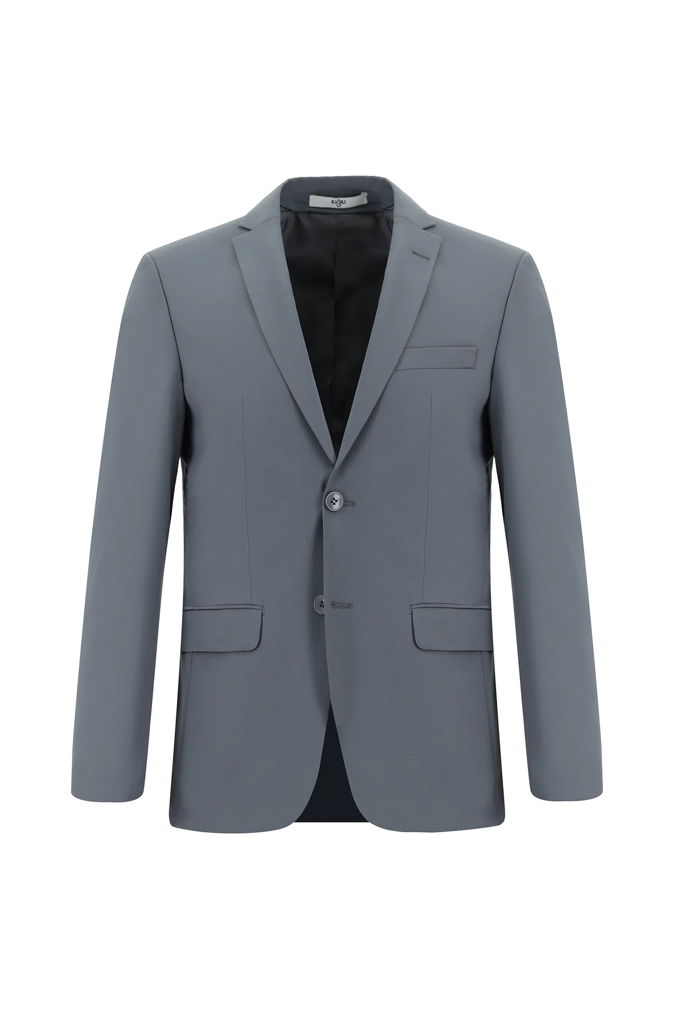 Koyu Füme 4 Drop Relaxed Fit Rahat Kesim Yünlü Takım Elbise - Image 2