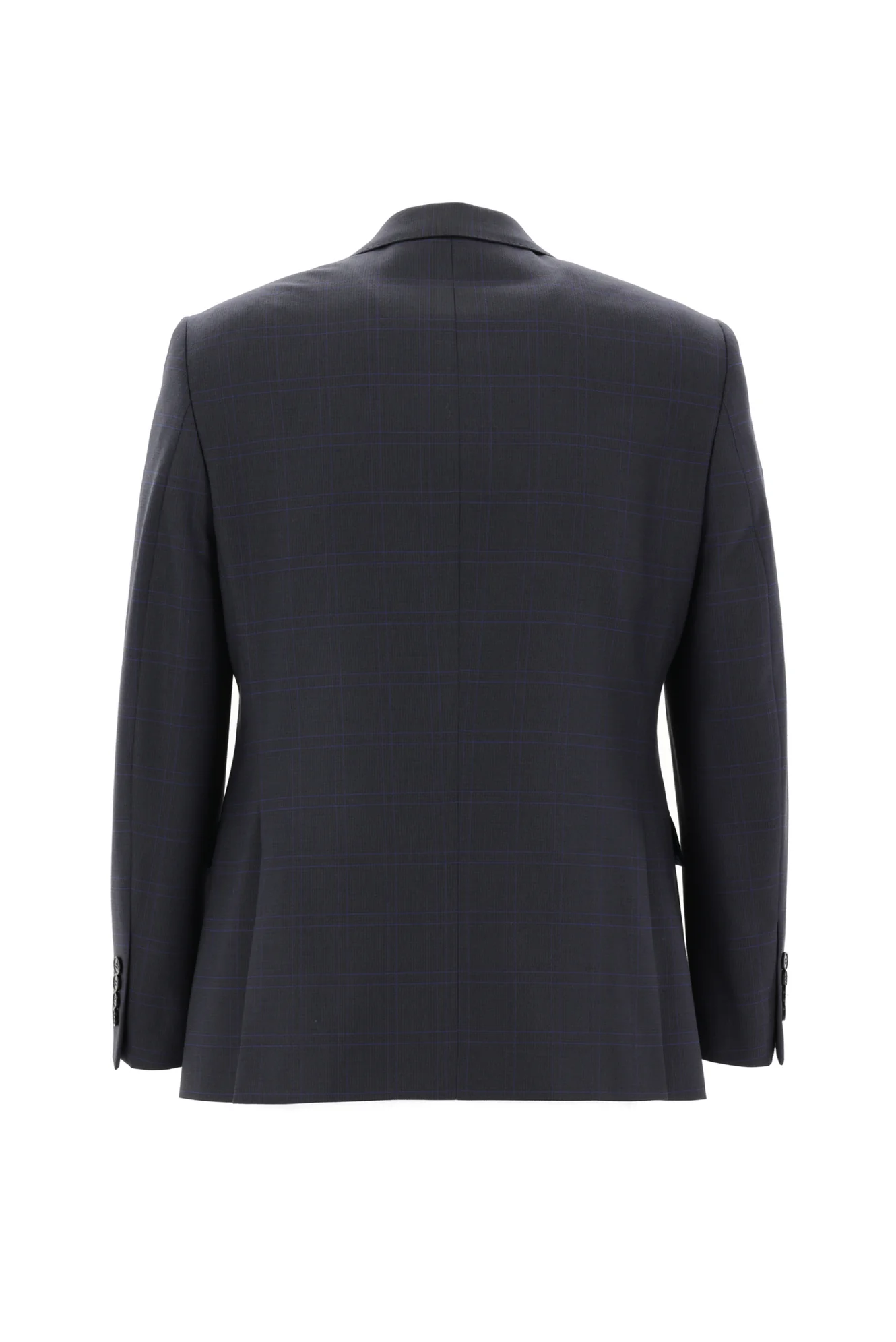 Koyu Füme 7 Drop Slim Fit Dar Kesim Ekose Takım Elbise - Image 3