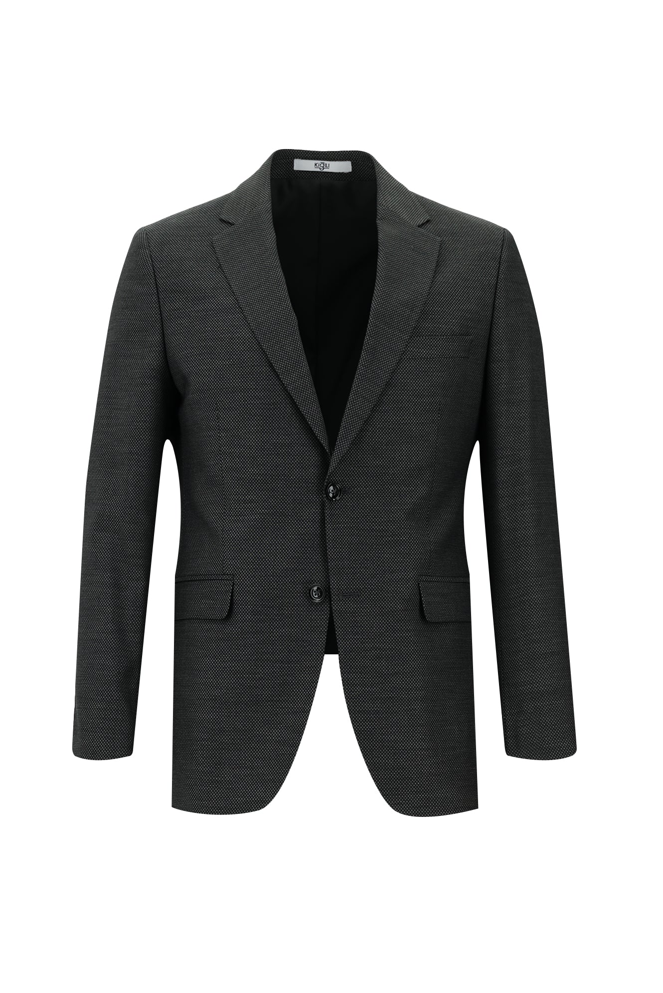 Koyu Füme 7 Drop Slim Fit Dar Kesim Desenli Takım Elbise - Image 2