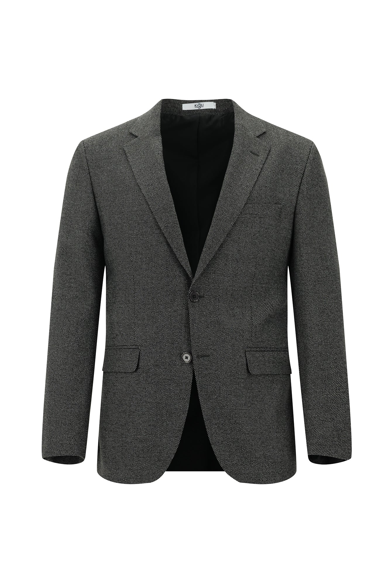 Koyu Füme 7 Drop Slim Fit Dar Kesim Desenli Takım Elbise - Image 2