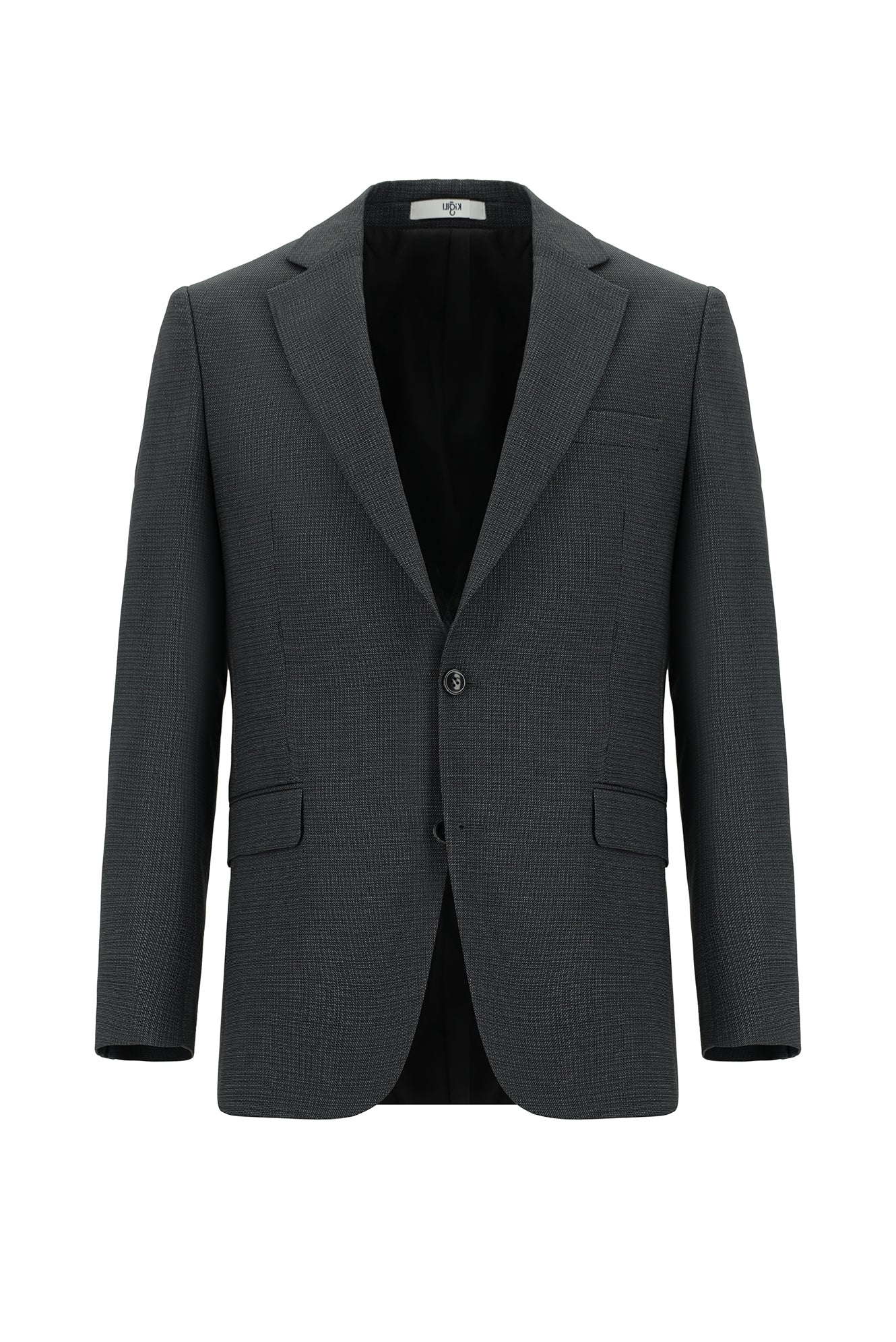 Koyu Füme 7 Drop Slim Fit Dar Kesim Desenli Takım Elbise - Image 2