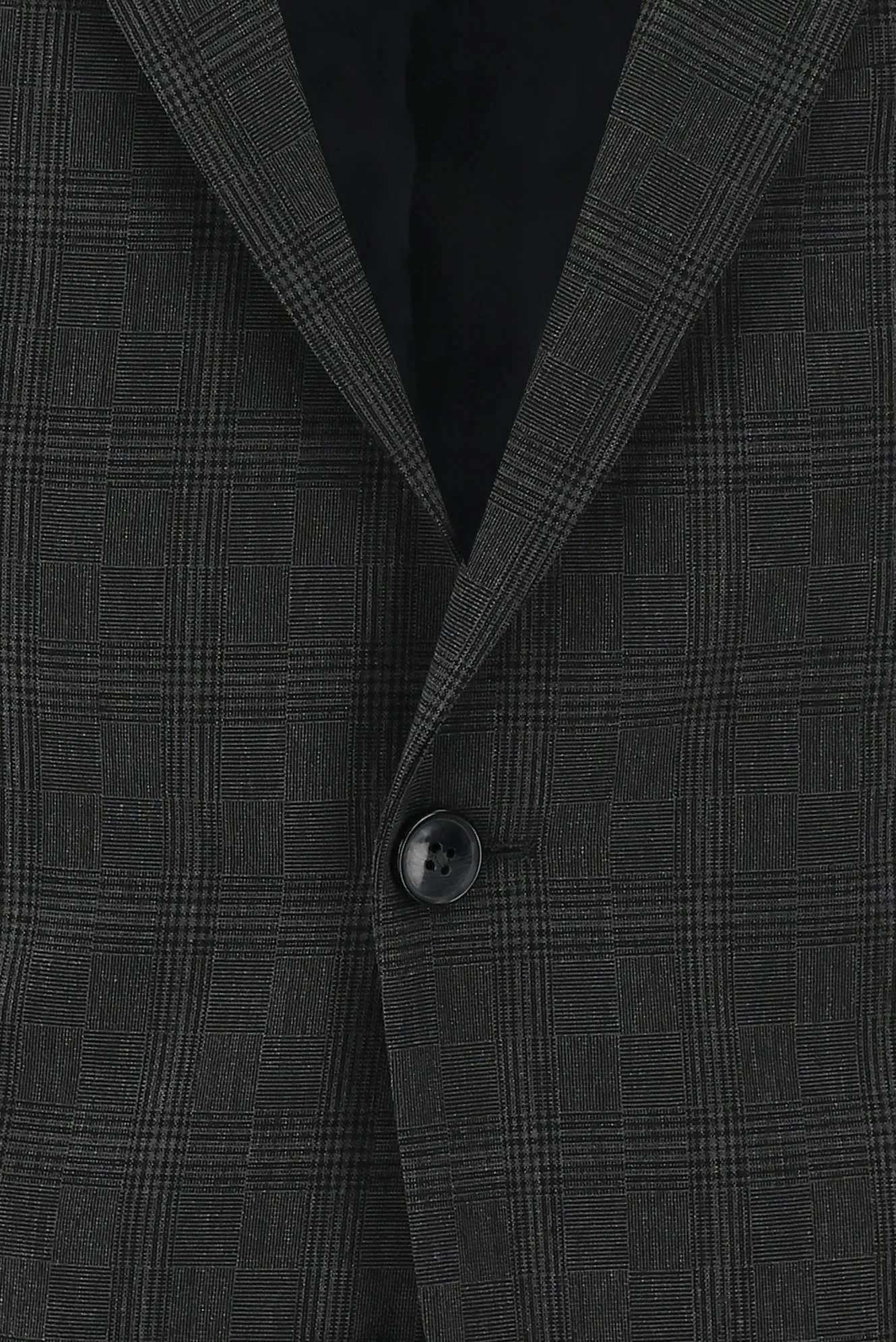Koyu Füme 7 Drop Slim Fit Dar Kesim Ekose Takım Elbise - Image 4